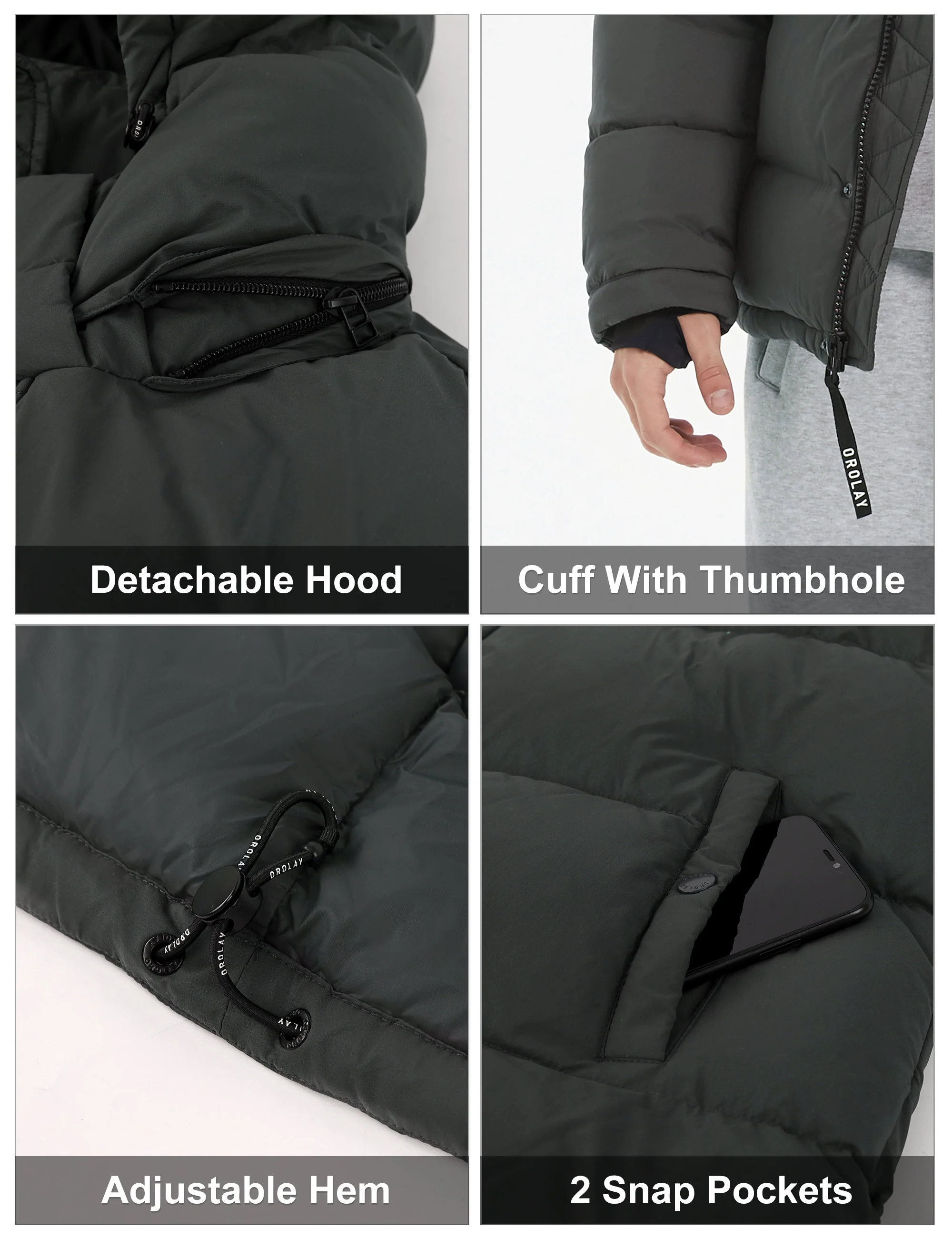 Puff-O® Mens Down Puffer Jacket - Image 14