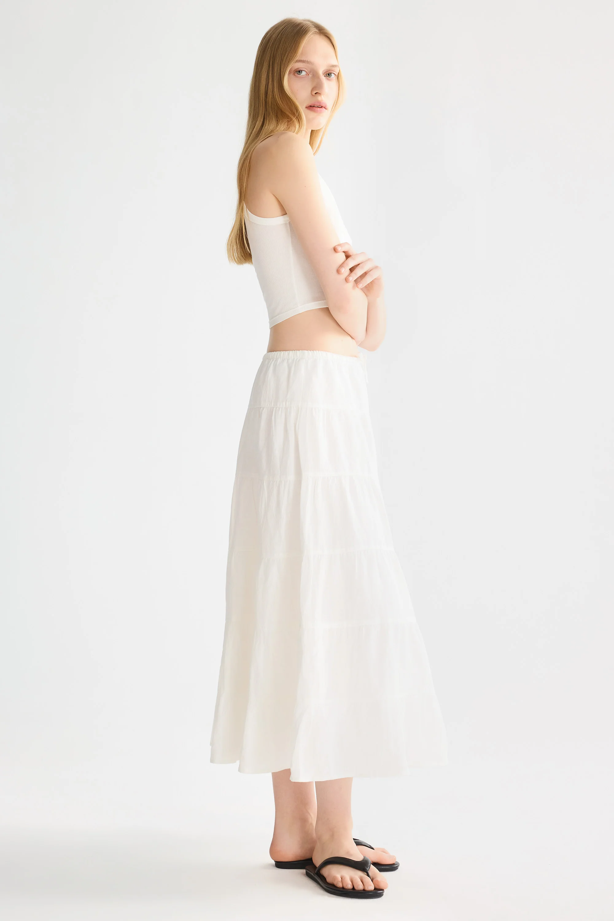 Bouquet Linen Skirt - Image 16