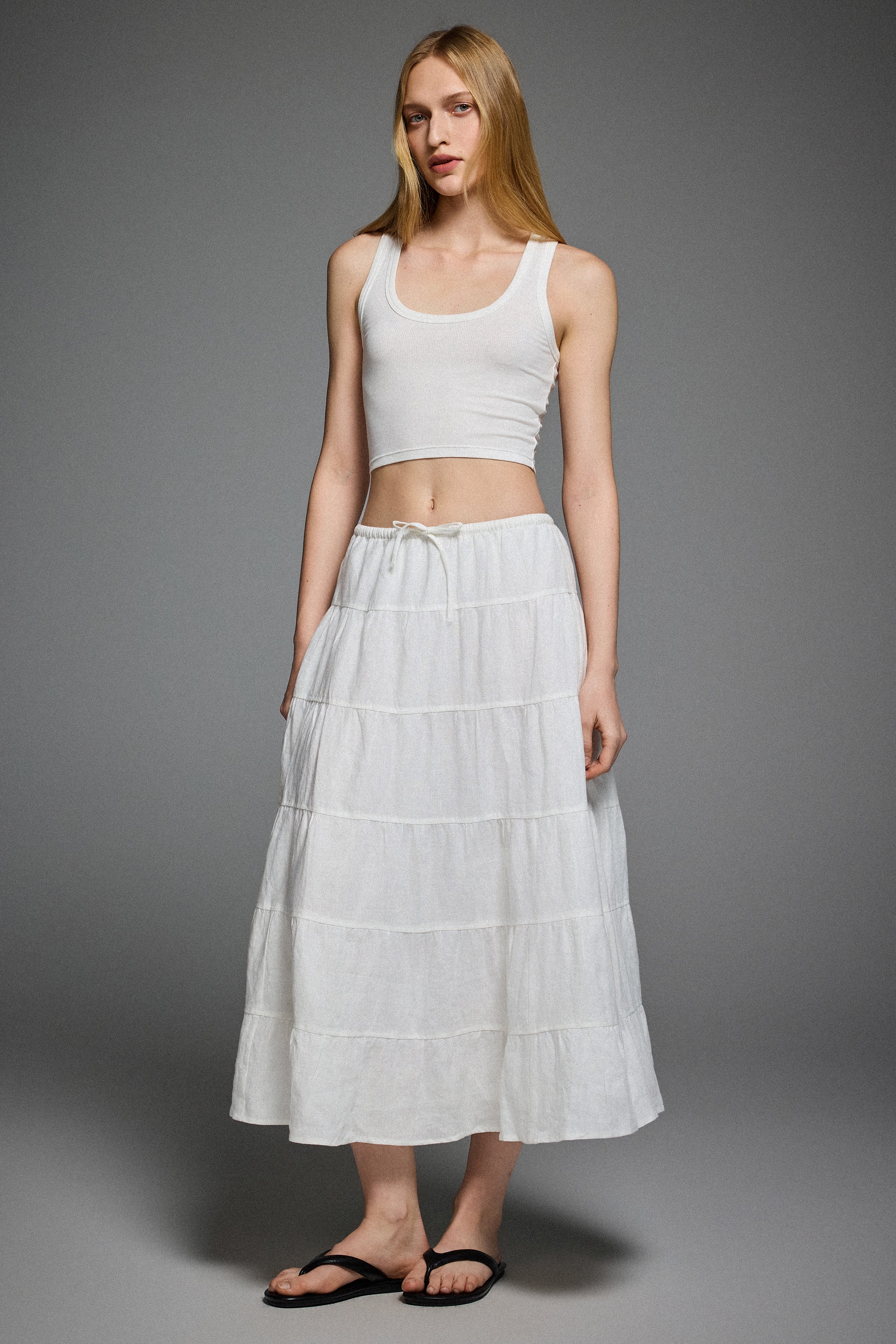 Bouquet Linen Skirt - Image 20