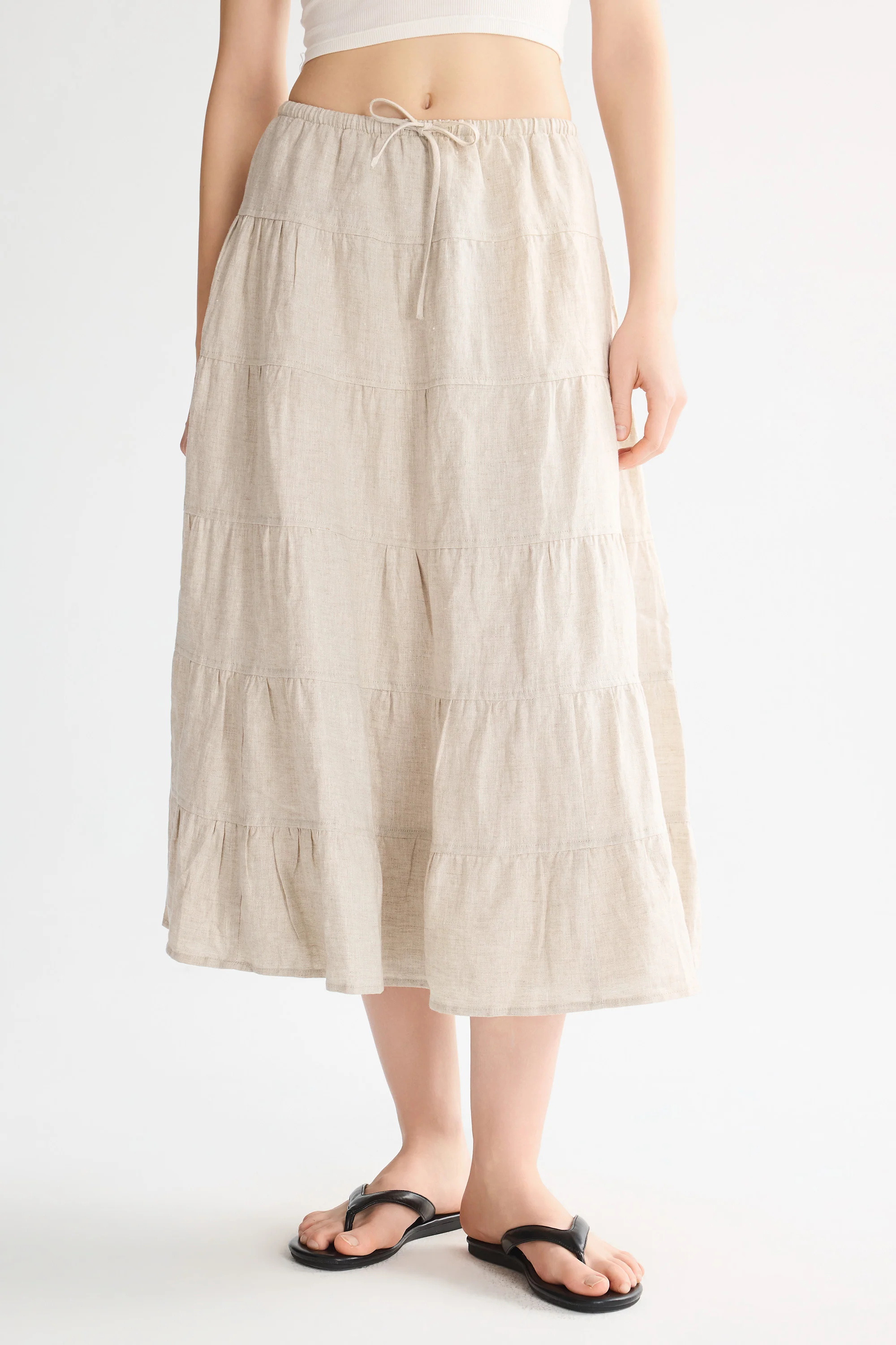 Bouquet Linen Skirt - Image 32