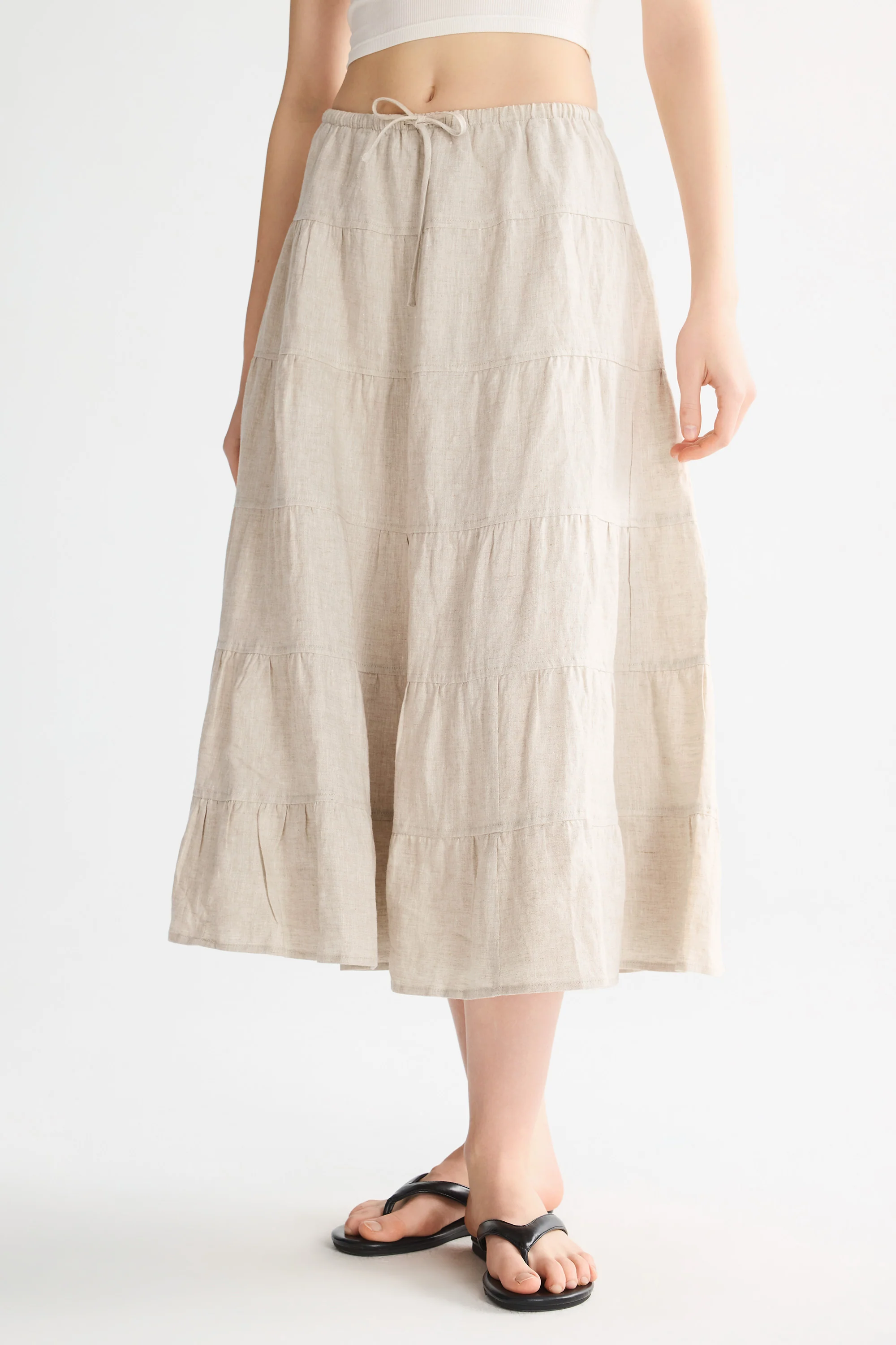 Bouquet Linen Skirt - Image 35