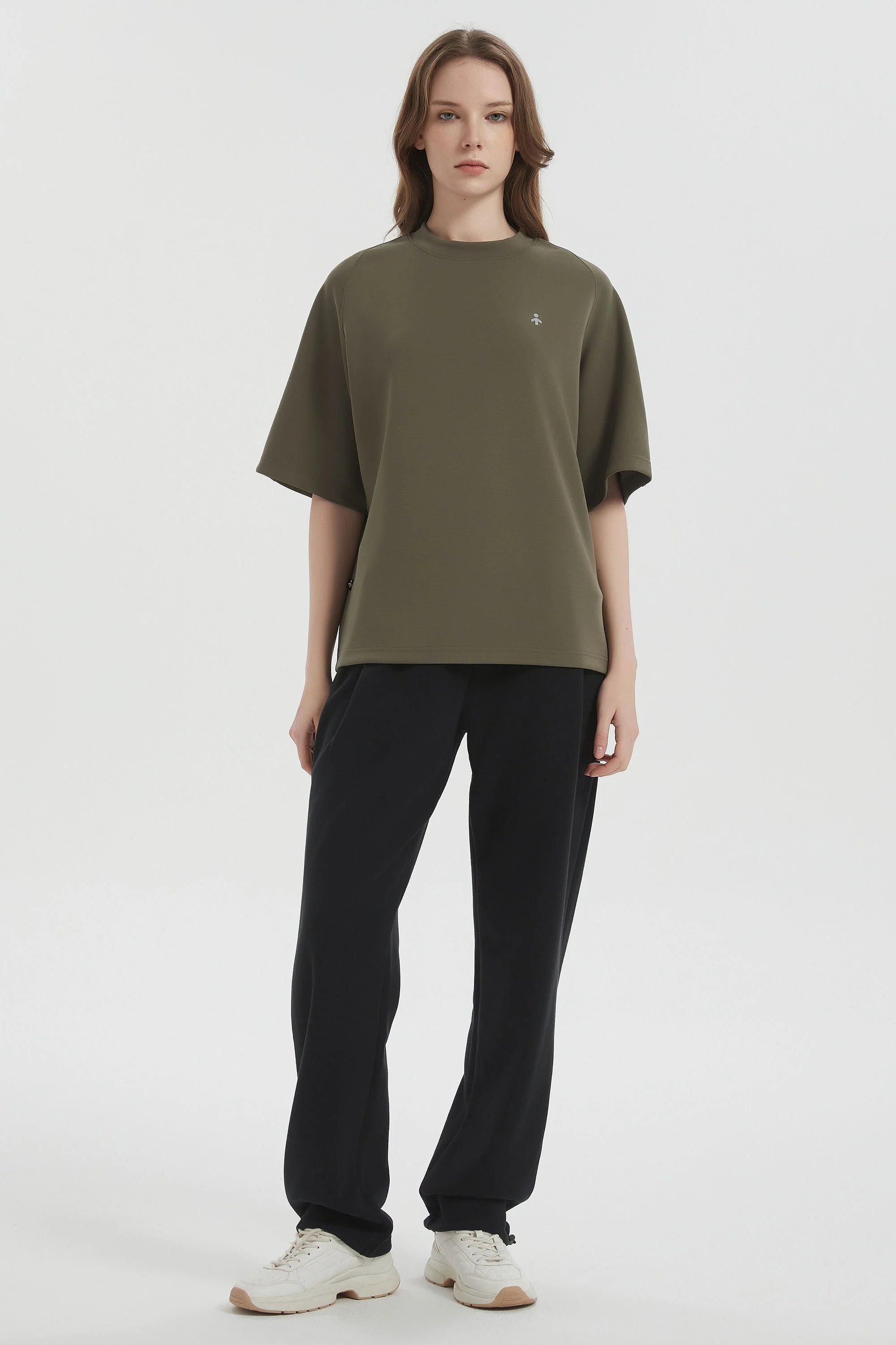 Casual Crew Neck T-Shirt Tops Basic Workout - Image 12