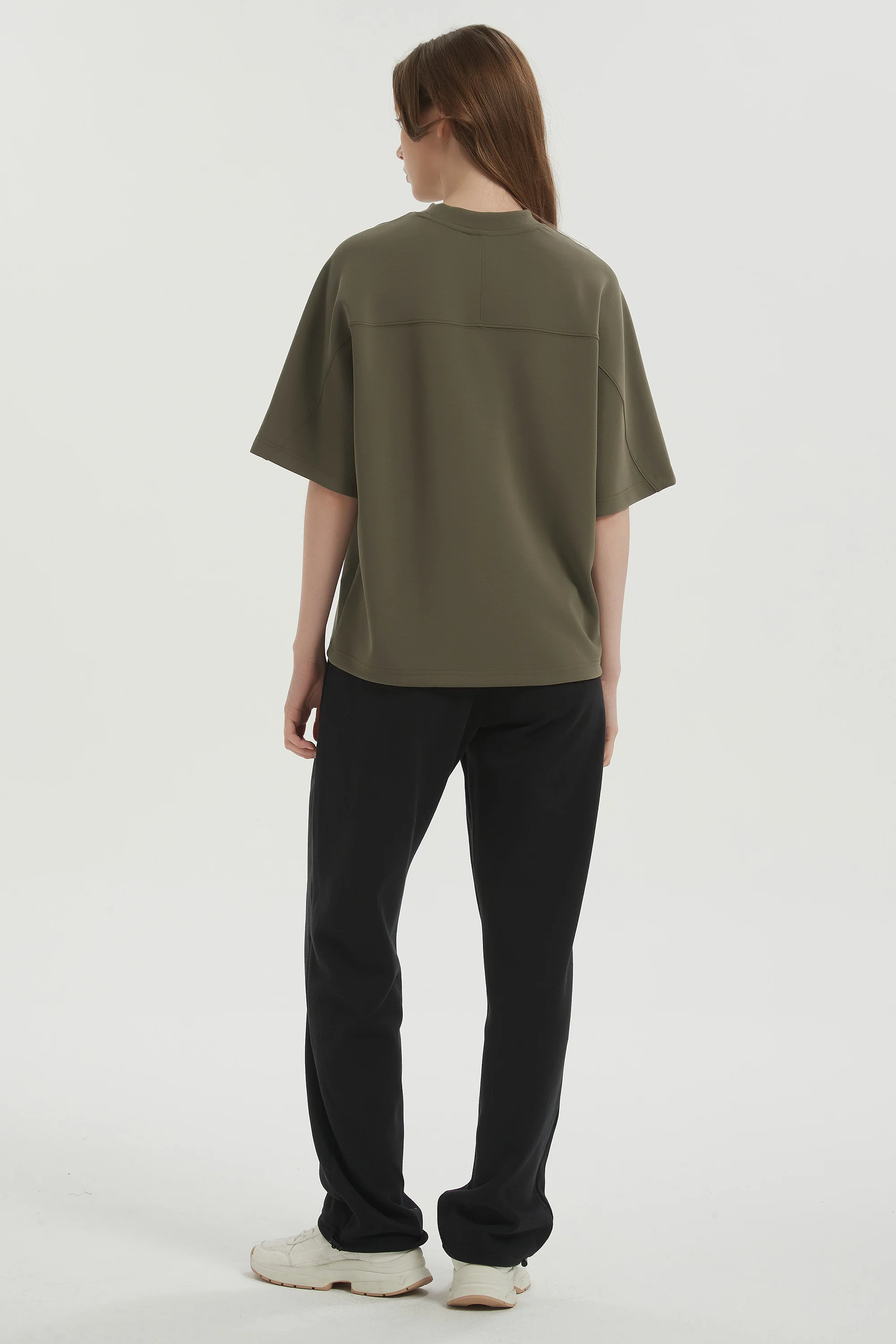 Casual Crew Neck T-Shirt Tops Basic Workout - Image 15