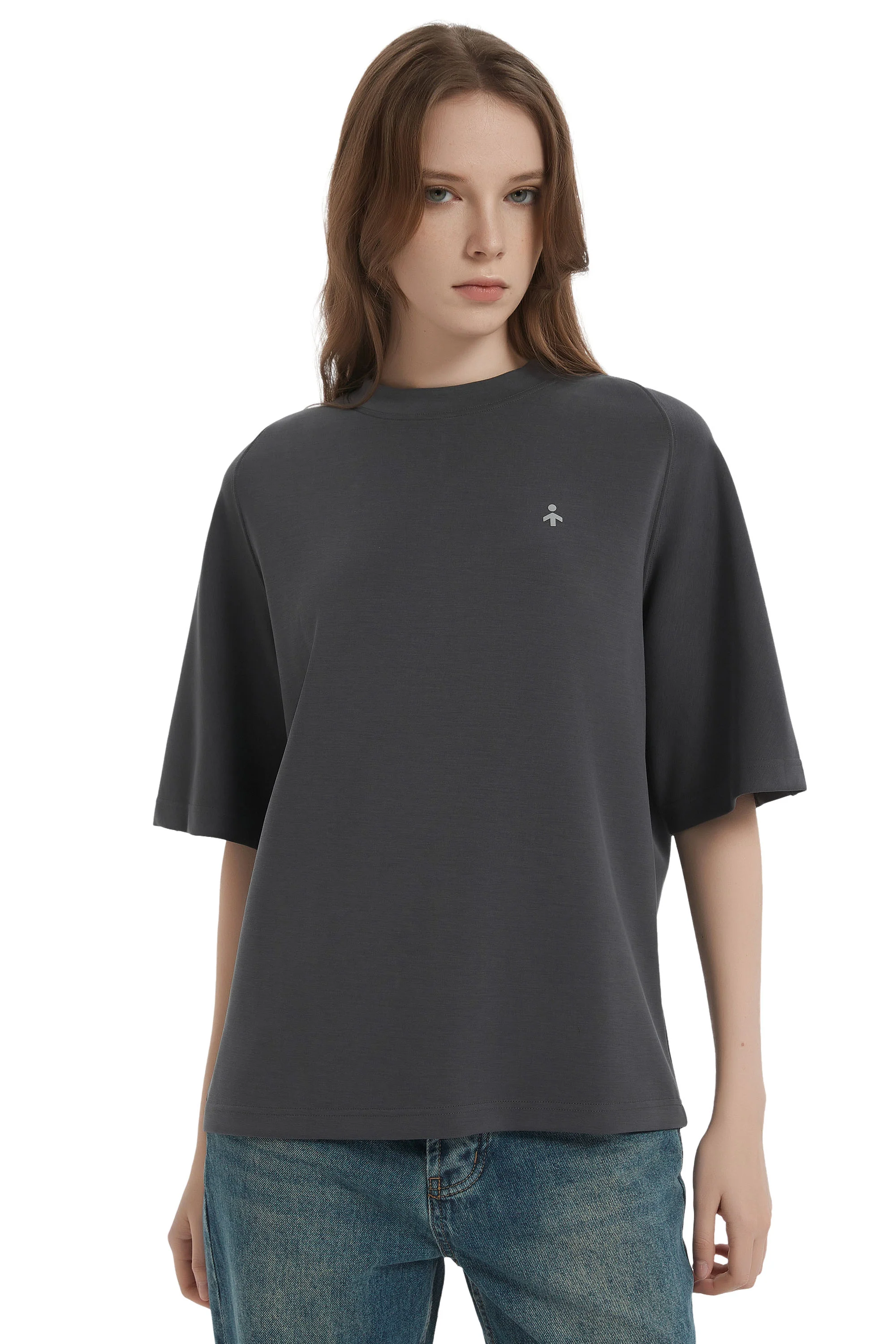 Casual Crew Neck T-Shirt Tops Basic Workout - Image 9