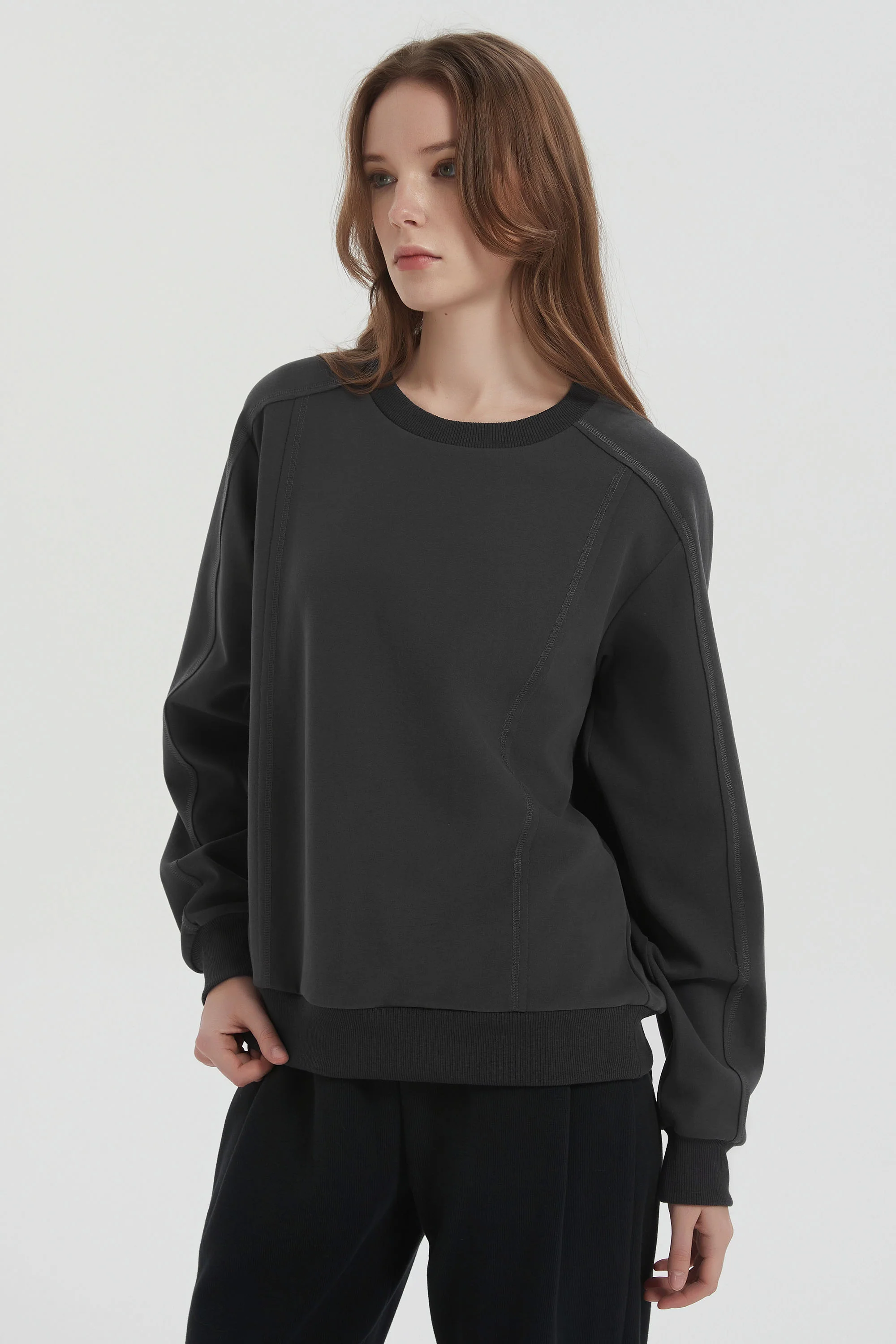 Casual Crewneck Sweatshirts Long Sleeve - Image 5