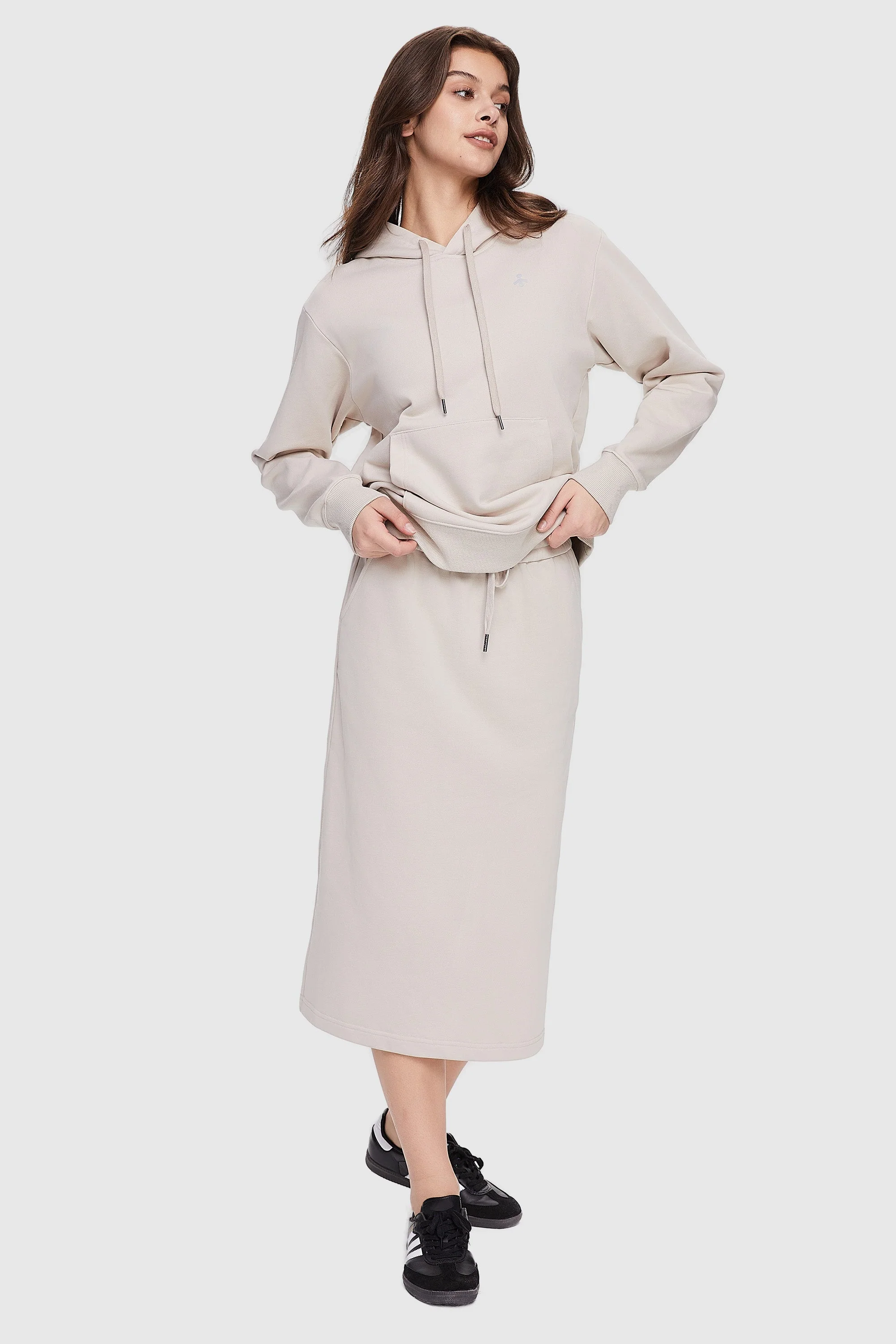 Casual High Waisted Midi Skirt - Image 6