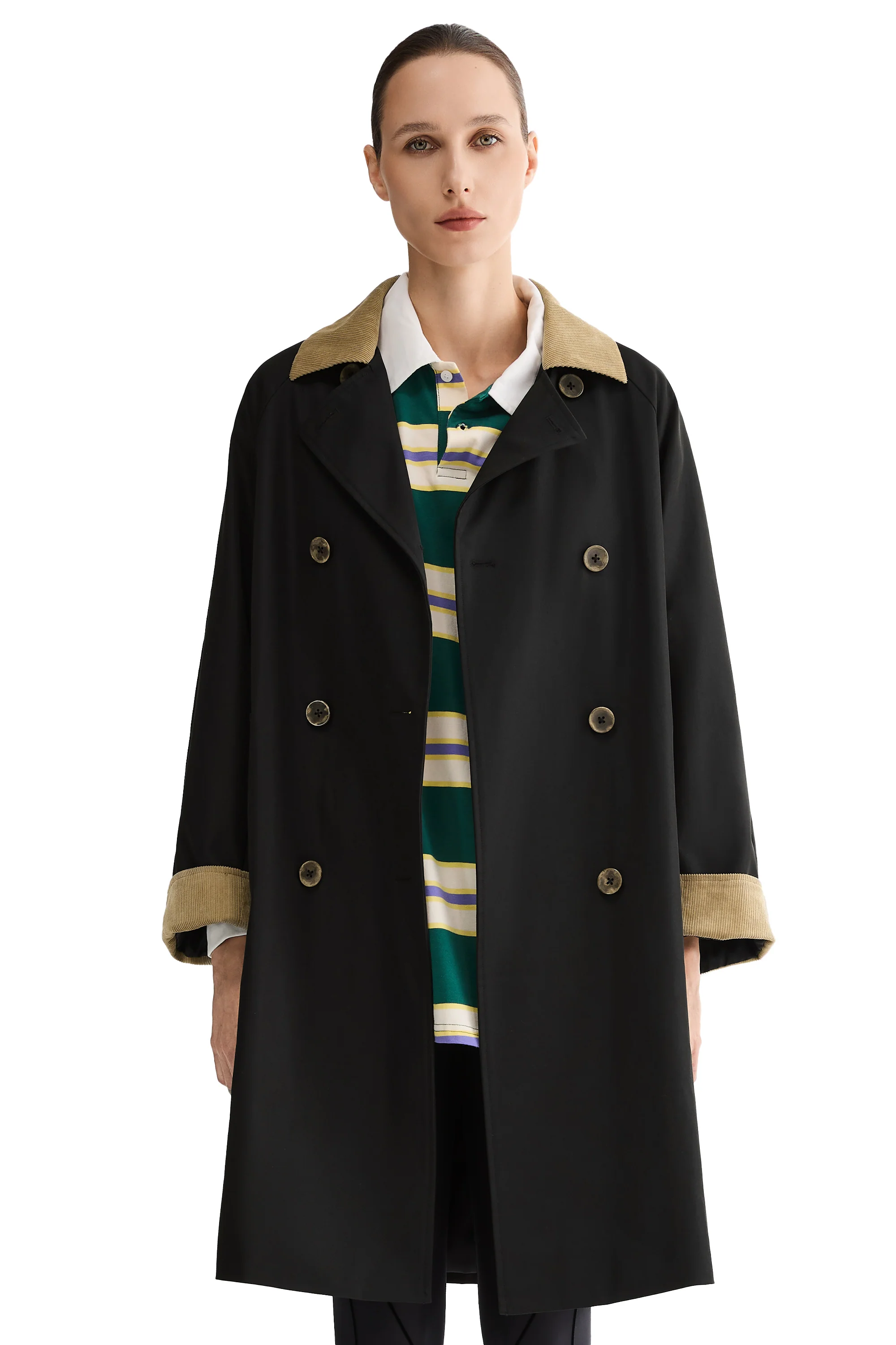Casual Oversized Trench Coat - Image 19
