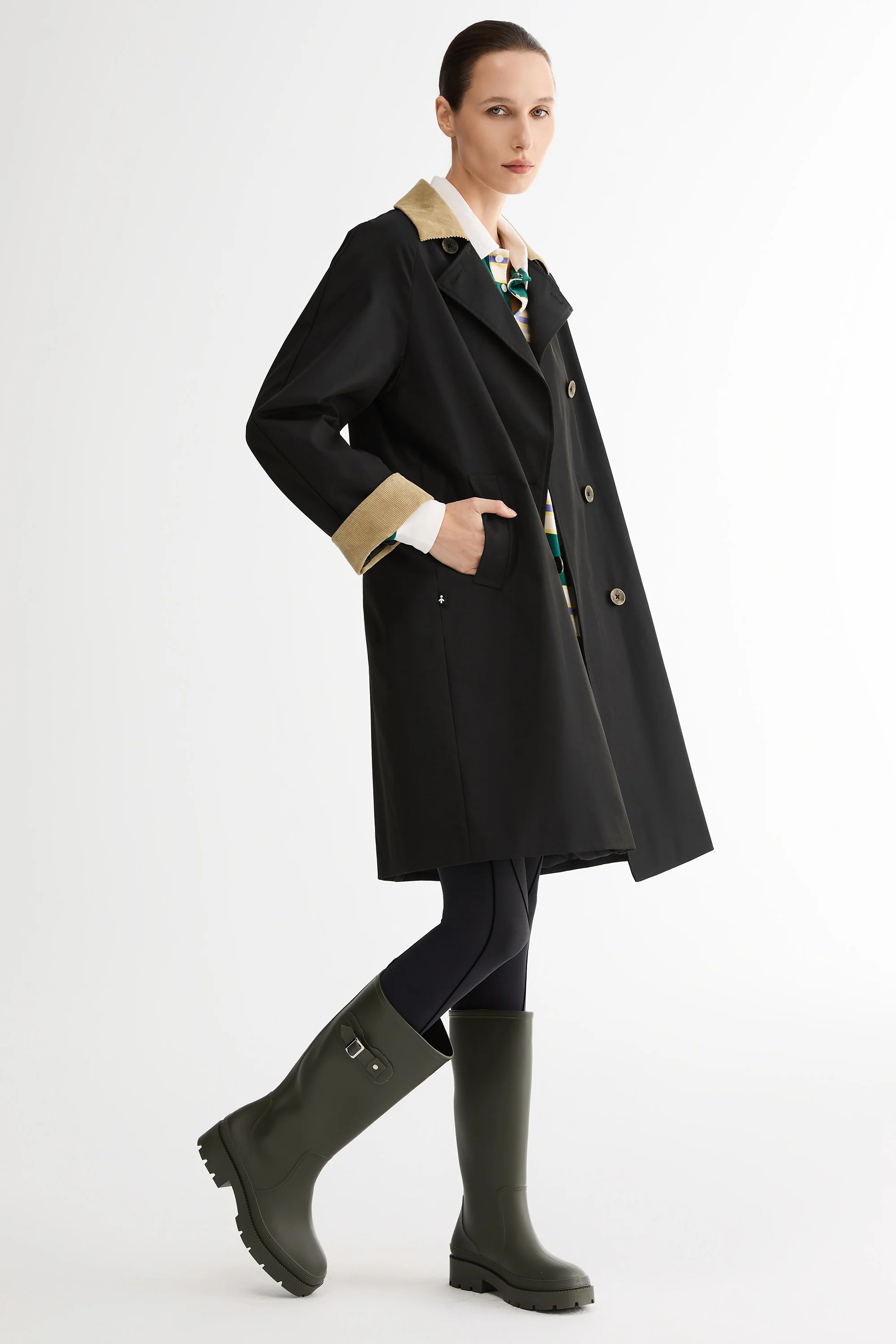Casual Oversized Trench Coat - Image 20