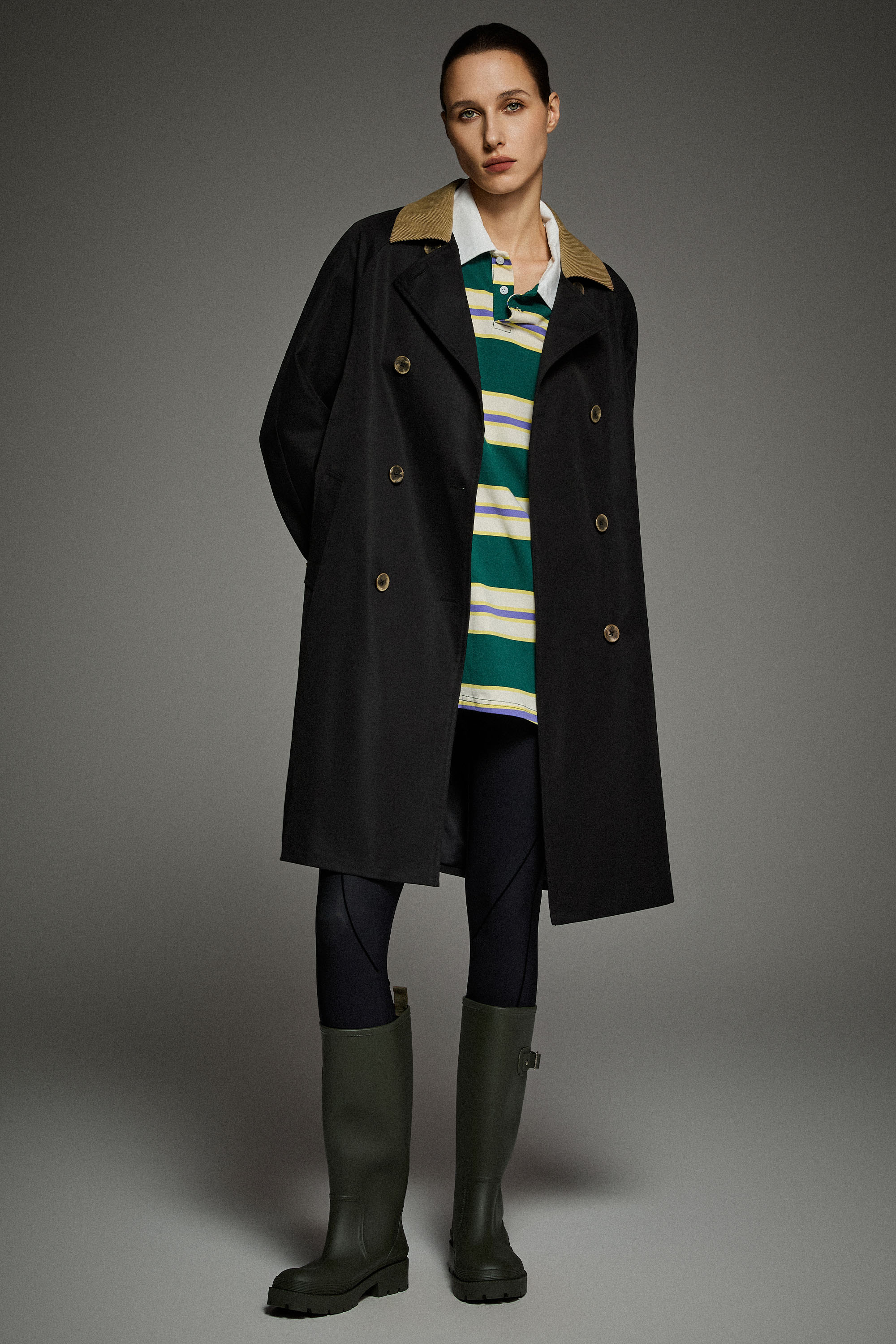 Casual Oversized Trench Coat - Image 23