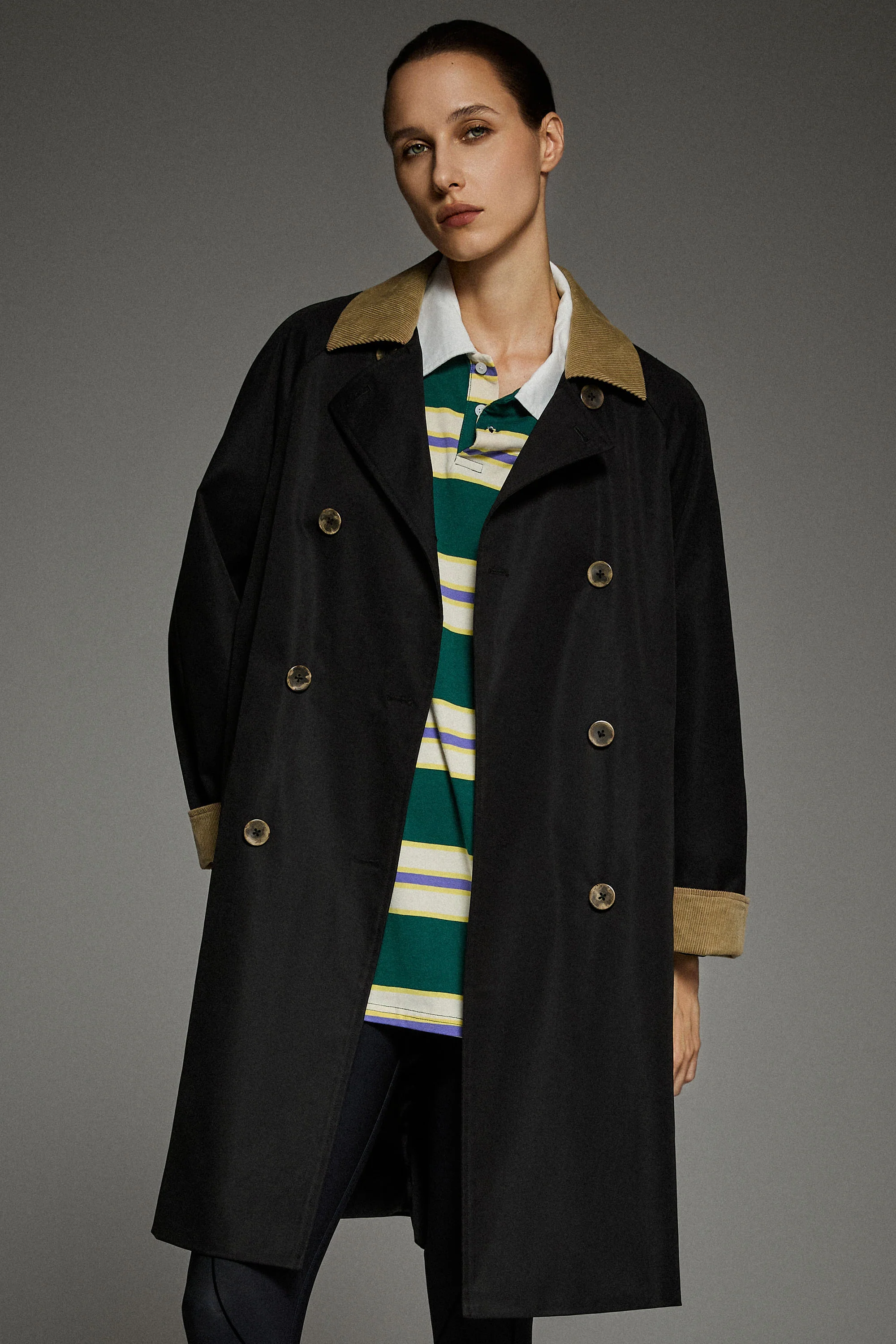 Casual Oversized Trench Coat - Image 24