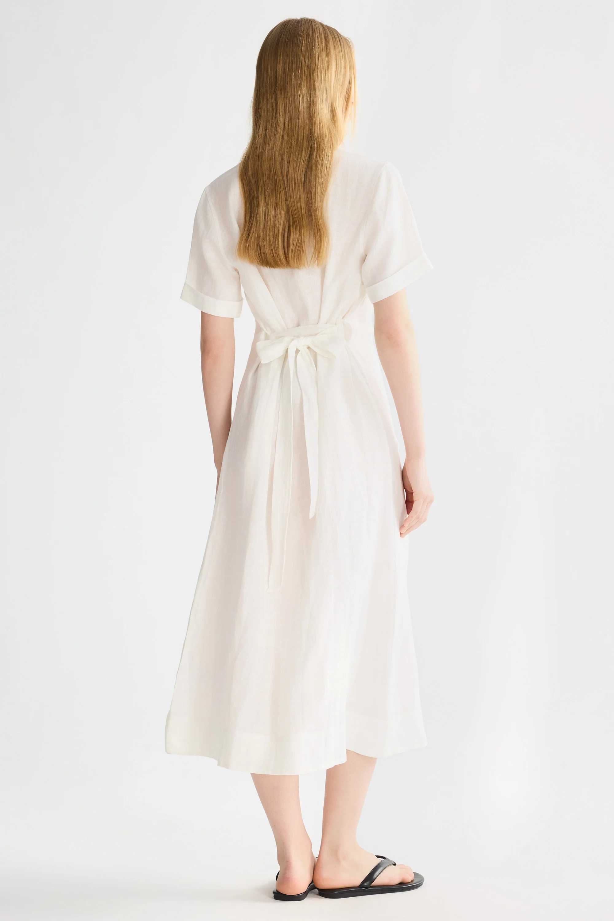 Classic Linen Maxi Dress - Image 11
