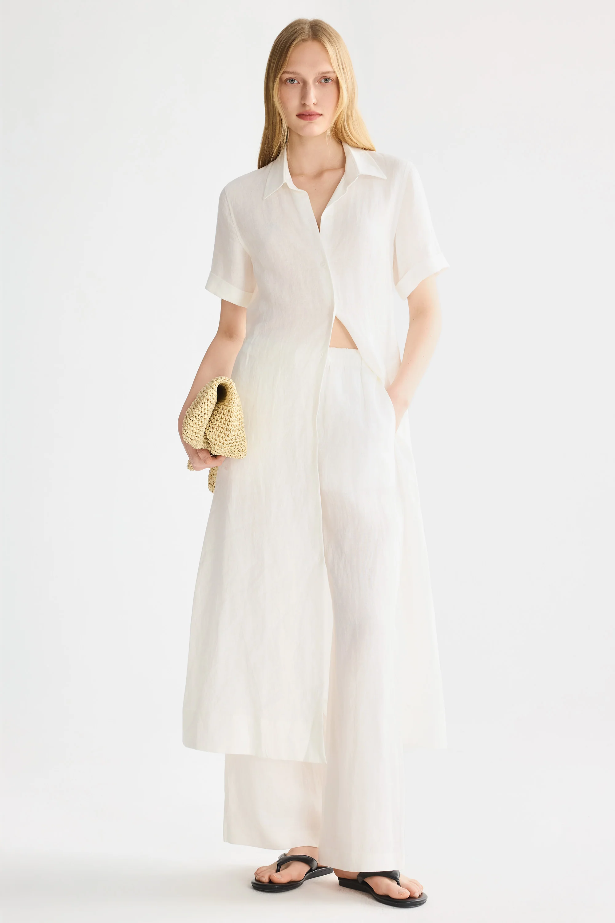 Classic Linen Maxi Dress - Image 20