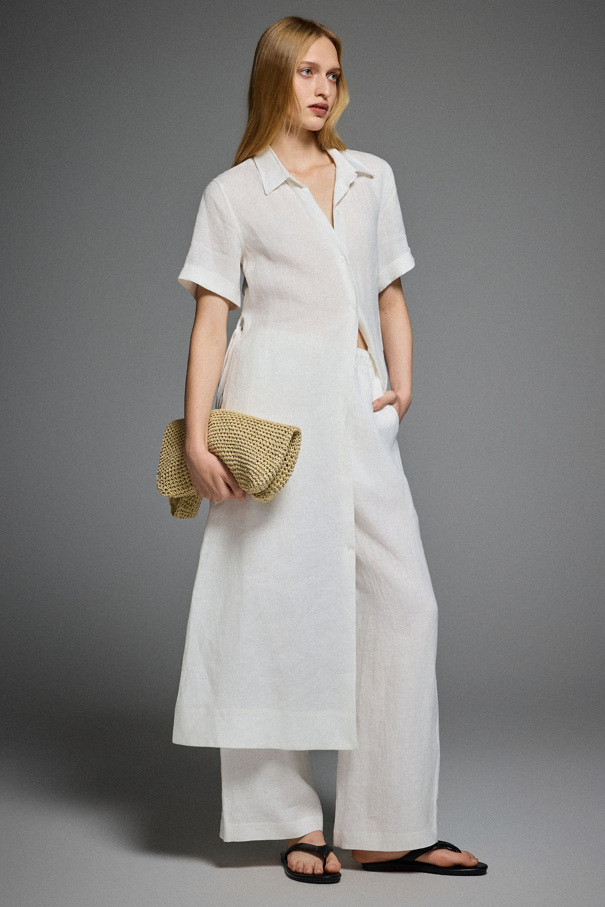 Classic Linen Maxi Dress - Image 21
