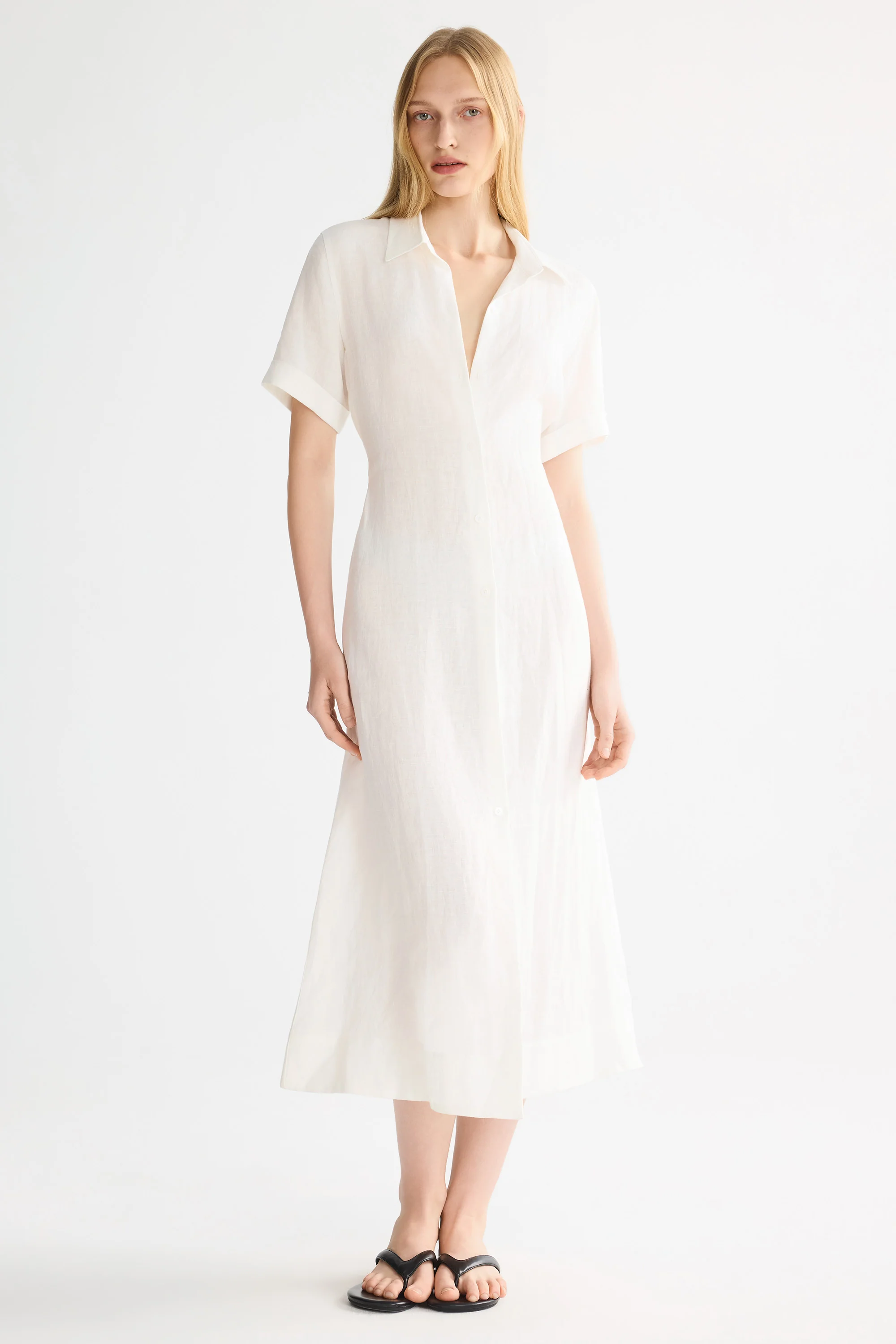 Classic Linen Maxi Dress - Image 7