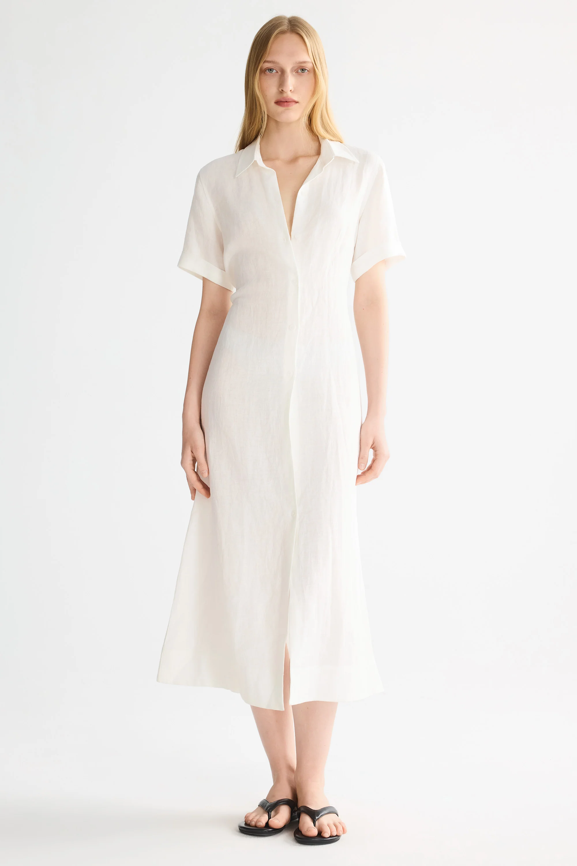 Classic Linen Maxi Dress - Image 9