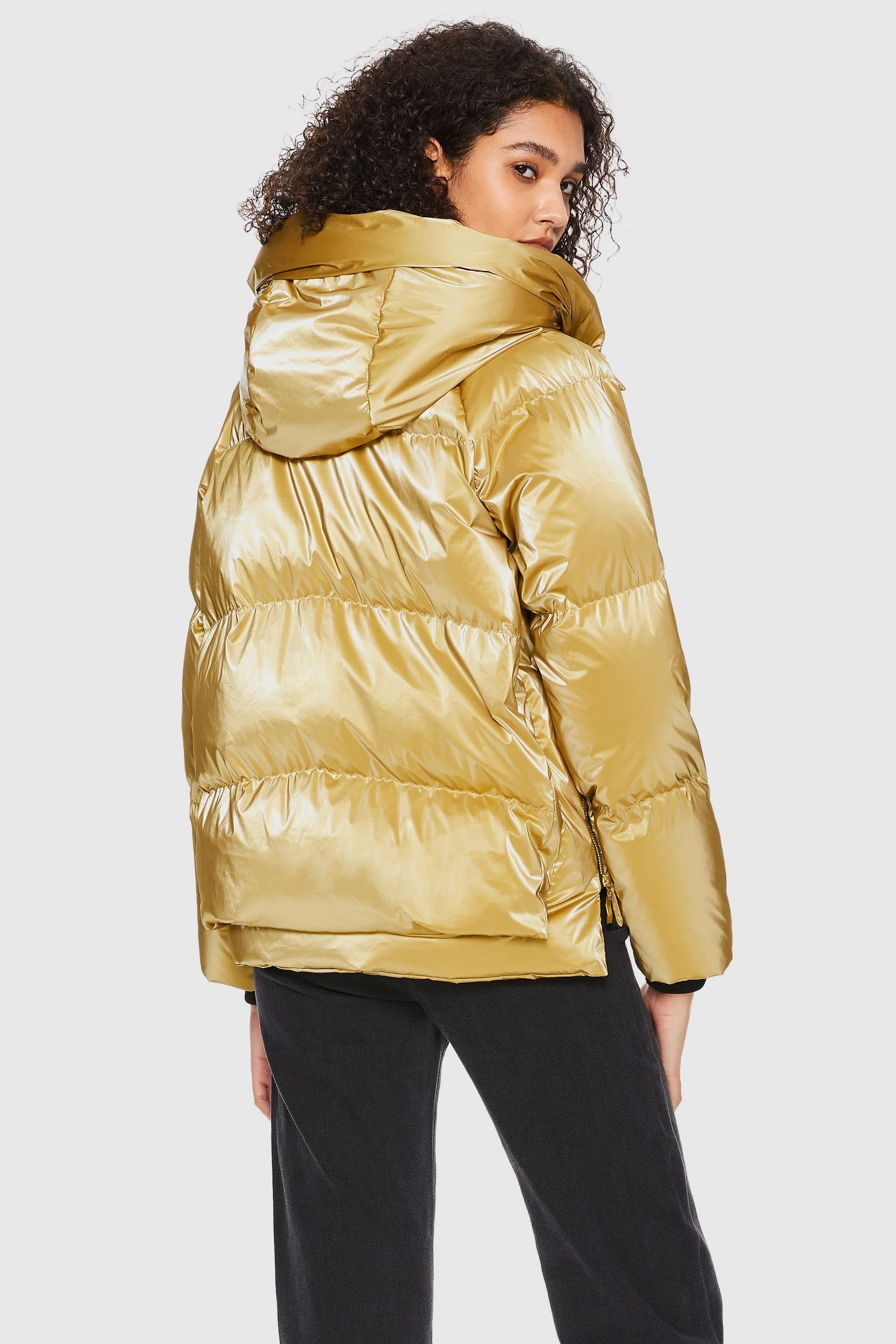 092 Universe® Cropped Crome Down Jacket - Image 3
