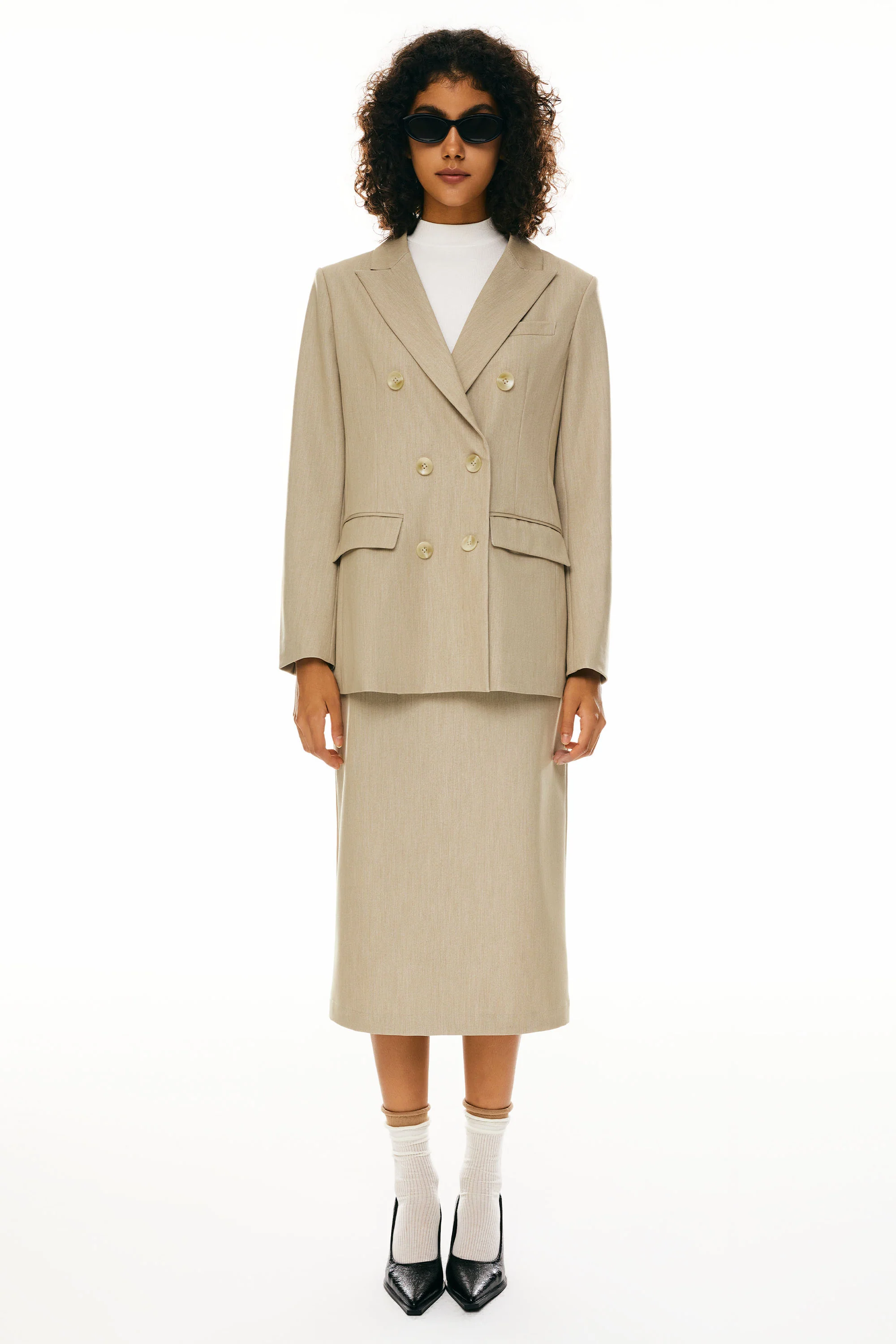 Double-Breasted Business Blazer - Image 9