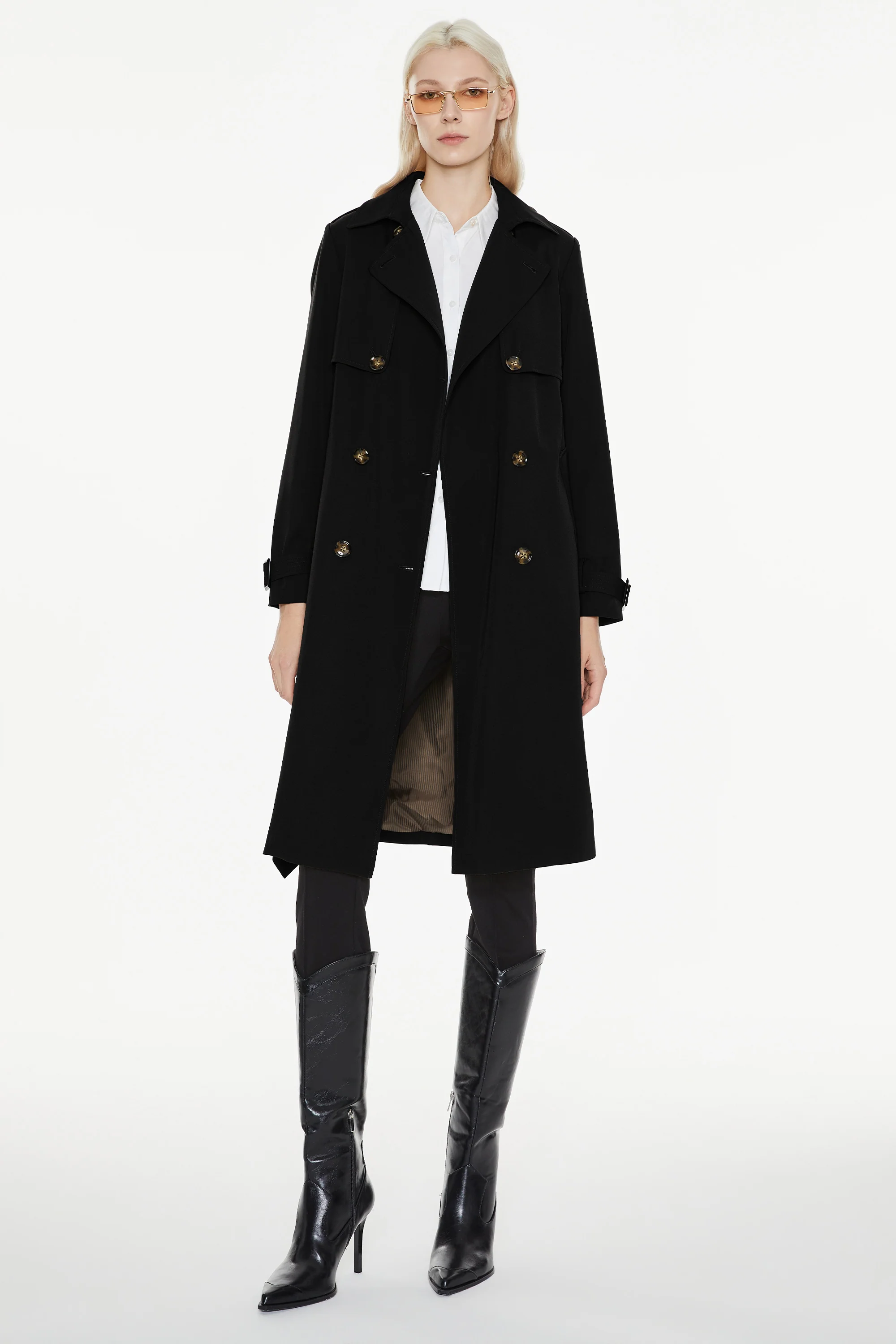 Classic Double-Breasted Lapel Hudson Trench - Image 6