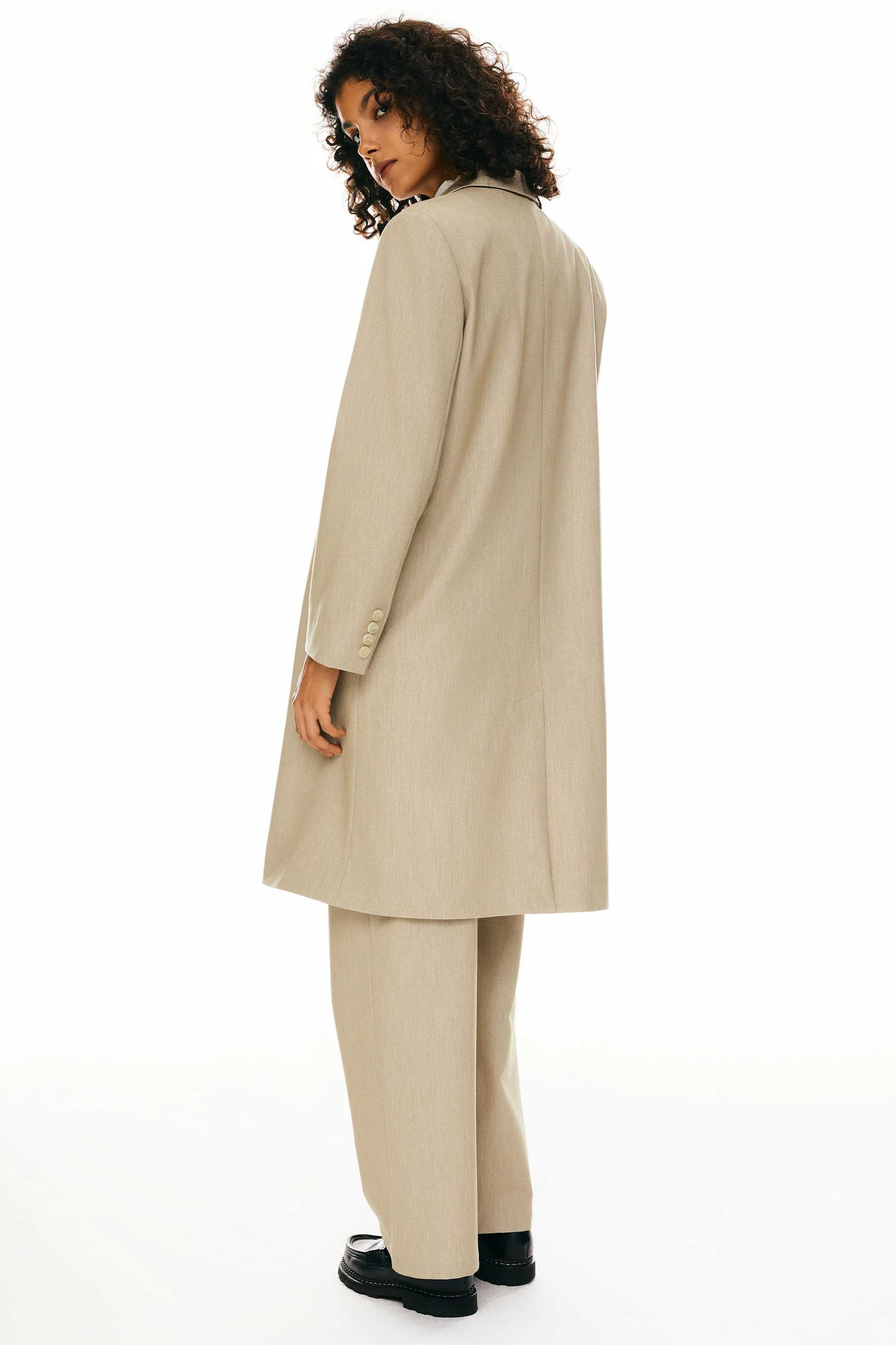 Double-Breasted Suit Blazer - Image 17