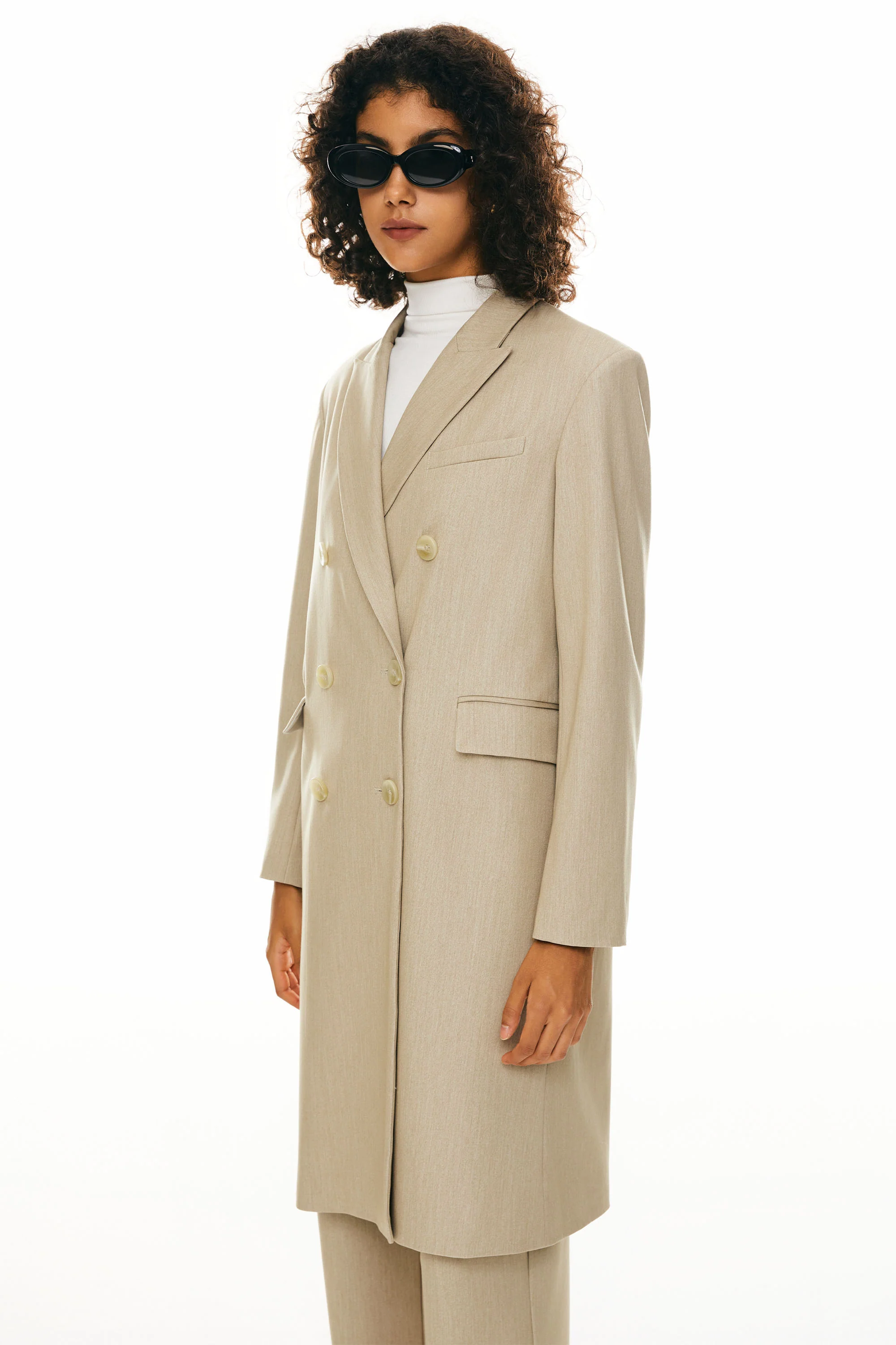 Double-Breasted Suit Blazer - Image 18