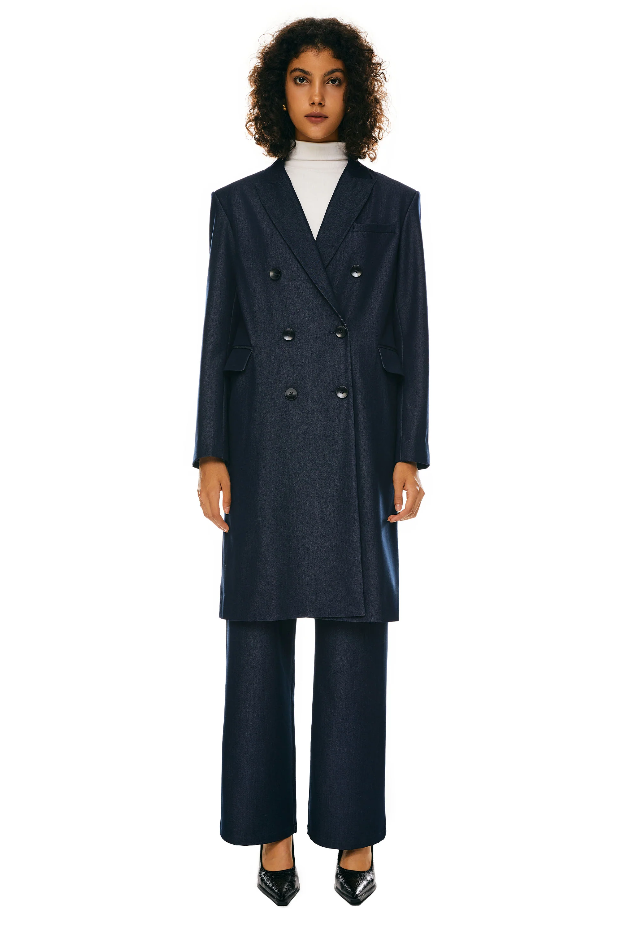 Double-Breasted Suit Blazer - Image 7