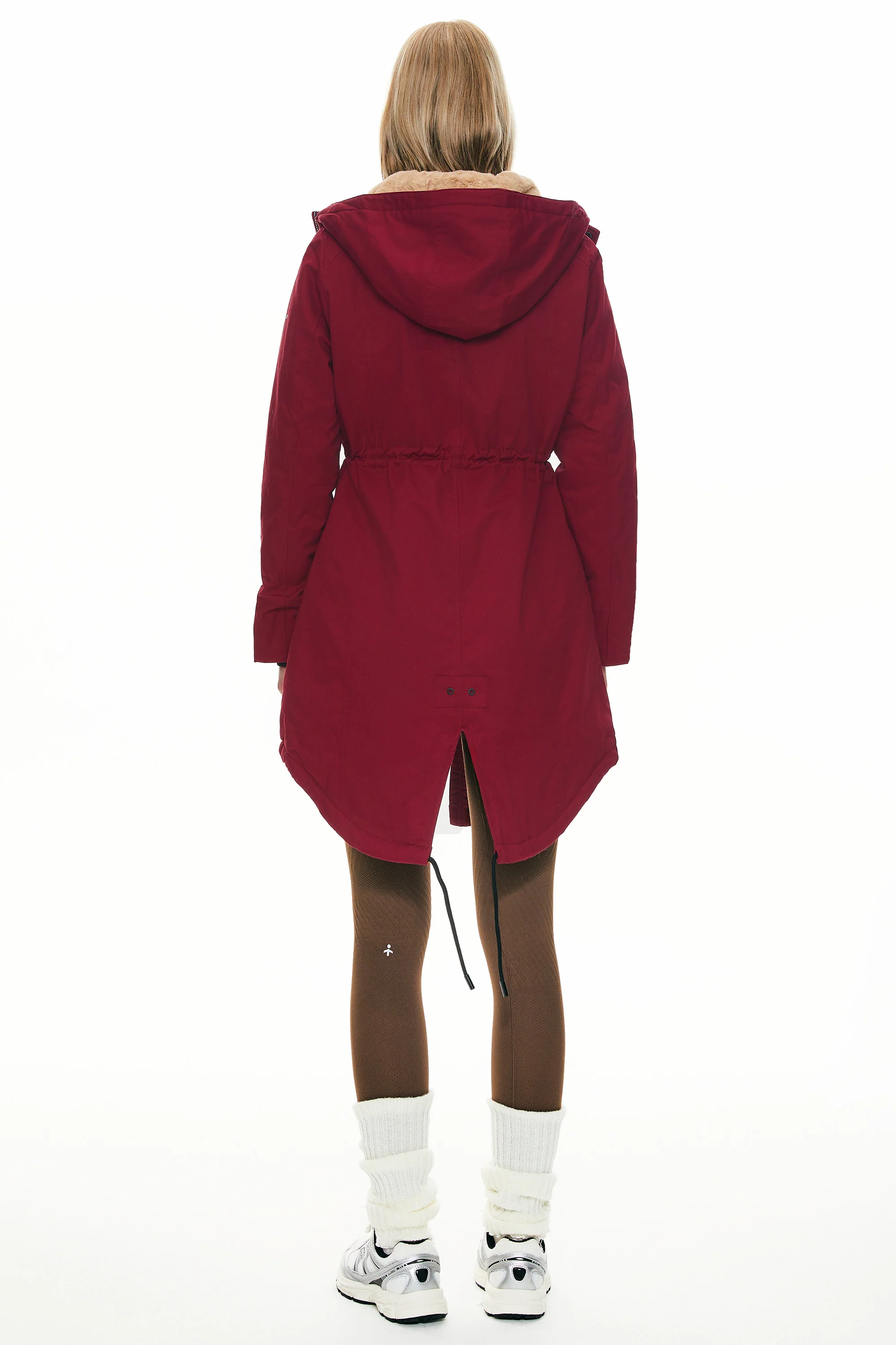 Fleece-Lined Hooded Parka Jacket with Pockets - Image 37