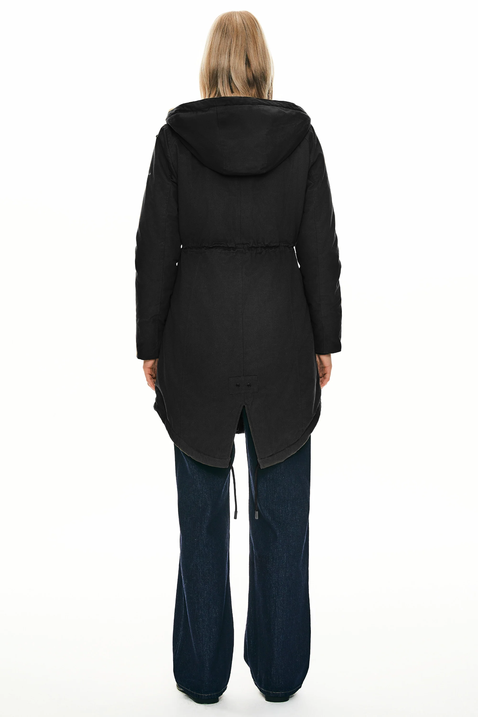 Fleece-Lined Hooded Parka Jacket with Pockets - Image 41