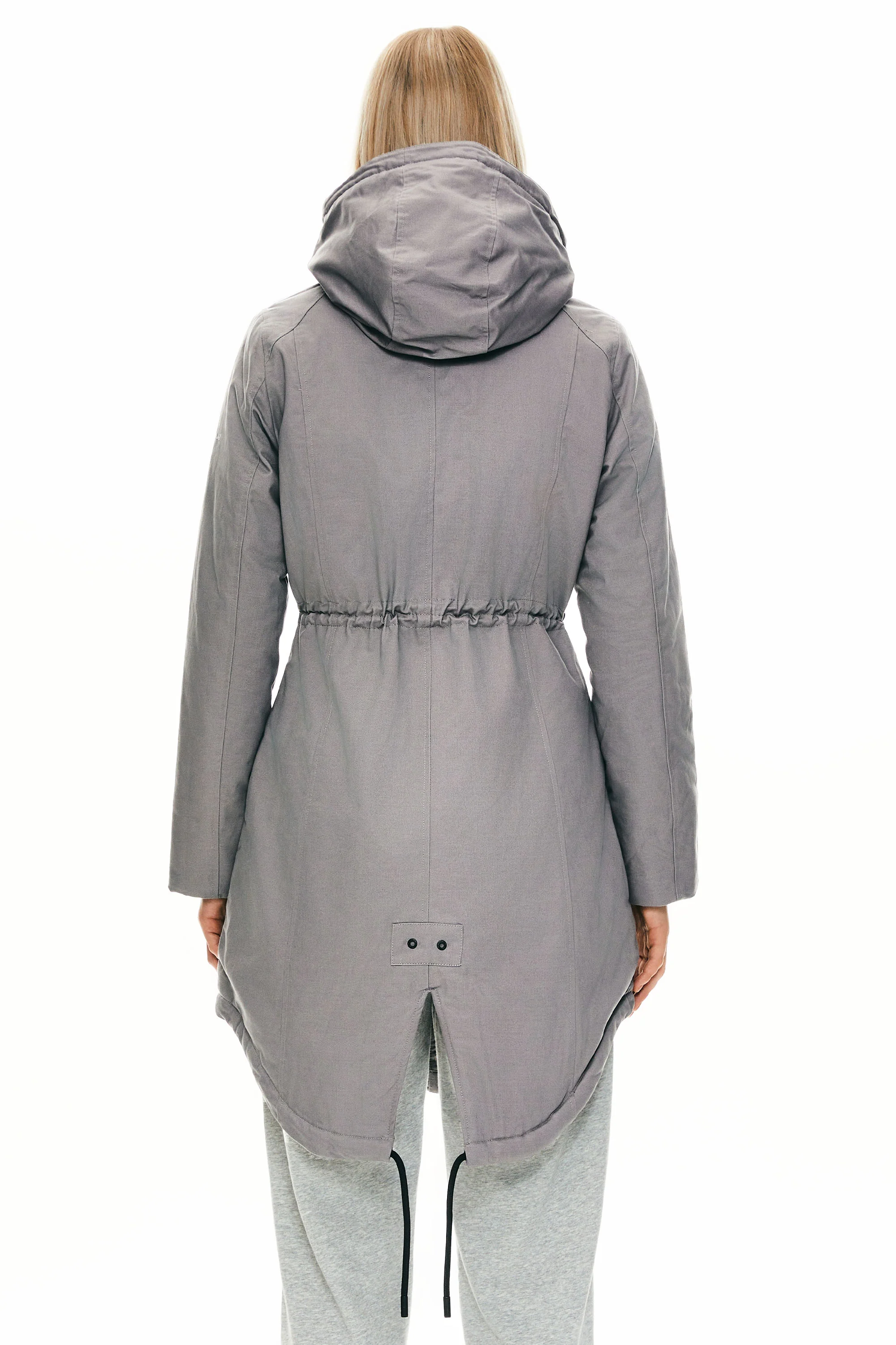 Fleece-Lined Hooded Parka Jacket with Pockets - Image 58