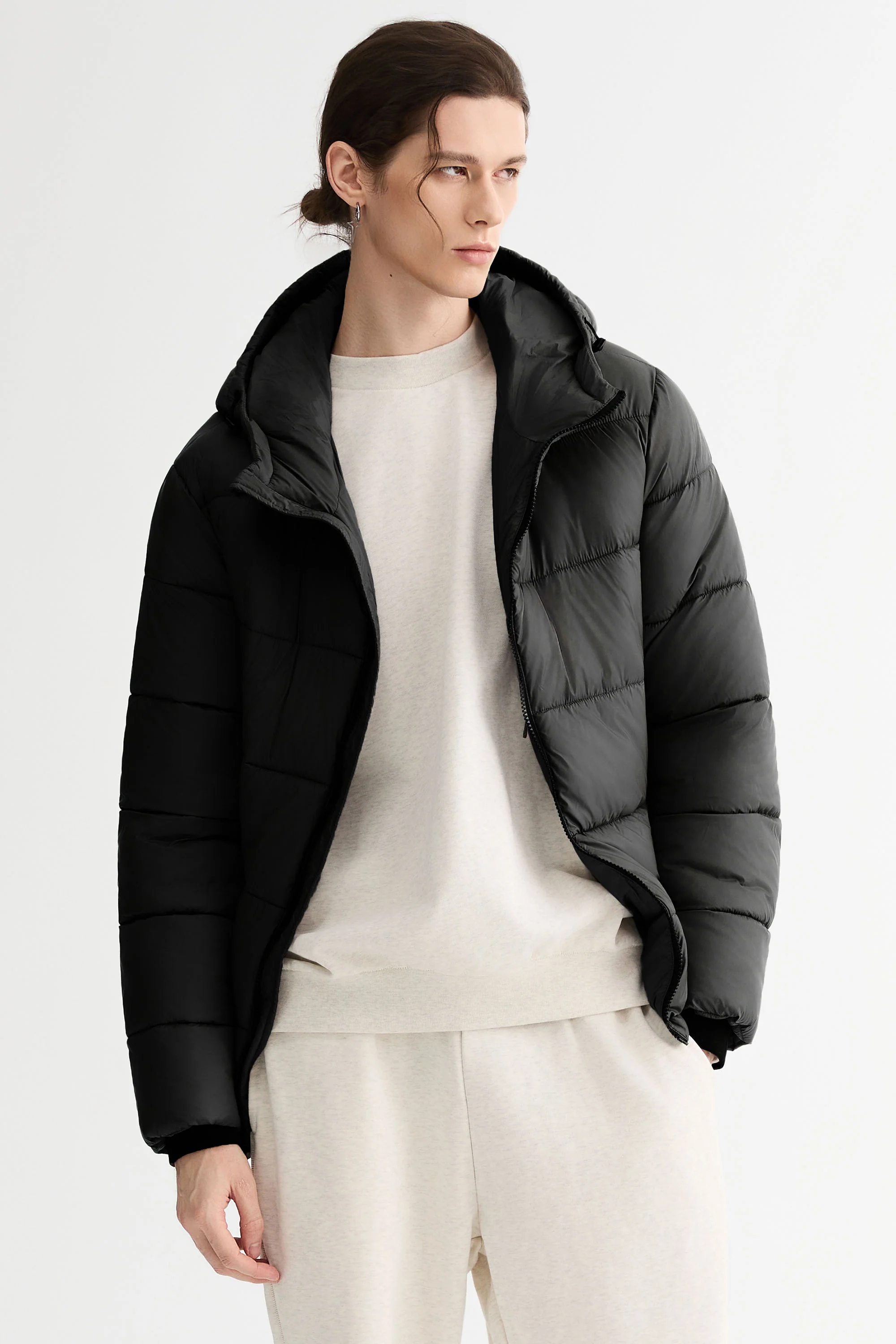 Essential Hooded Puffer Jacket with Quilted Finish - Image 10