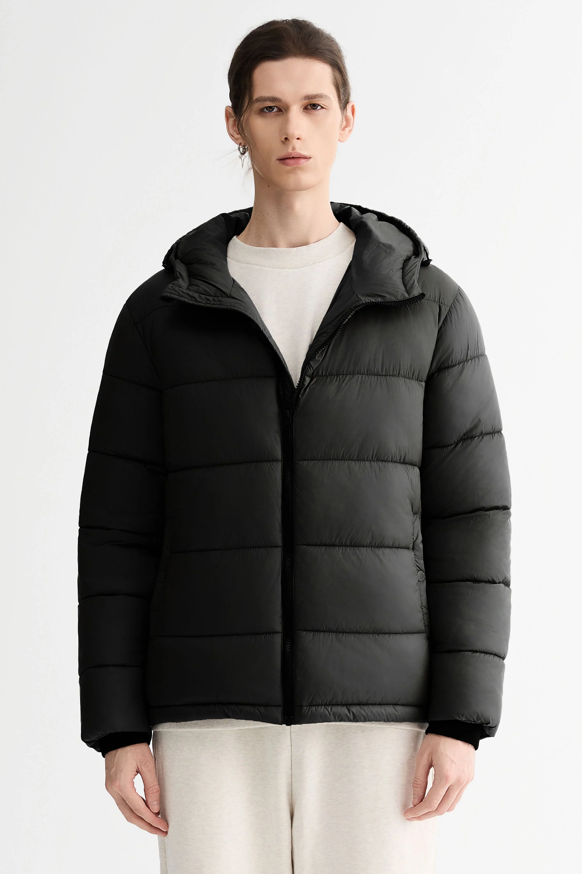 Essential Hooded Puffer Jacket with Quilted Finish - Image 11