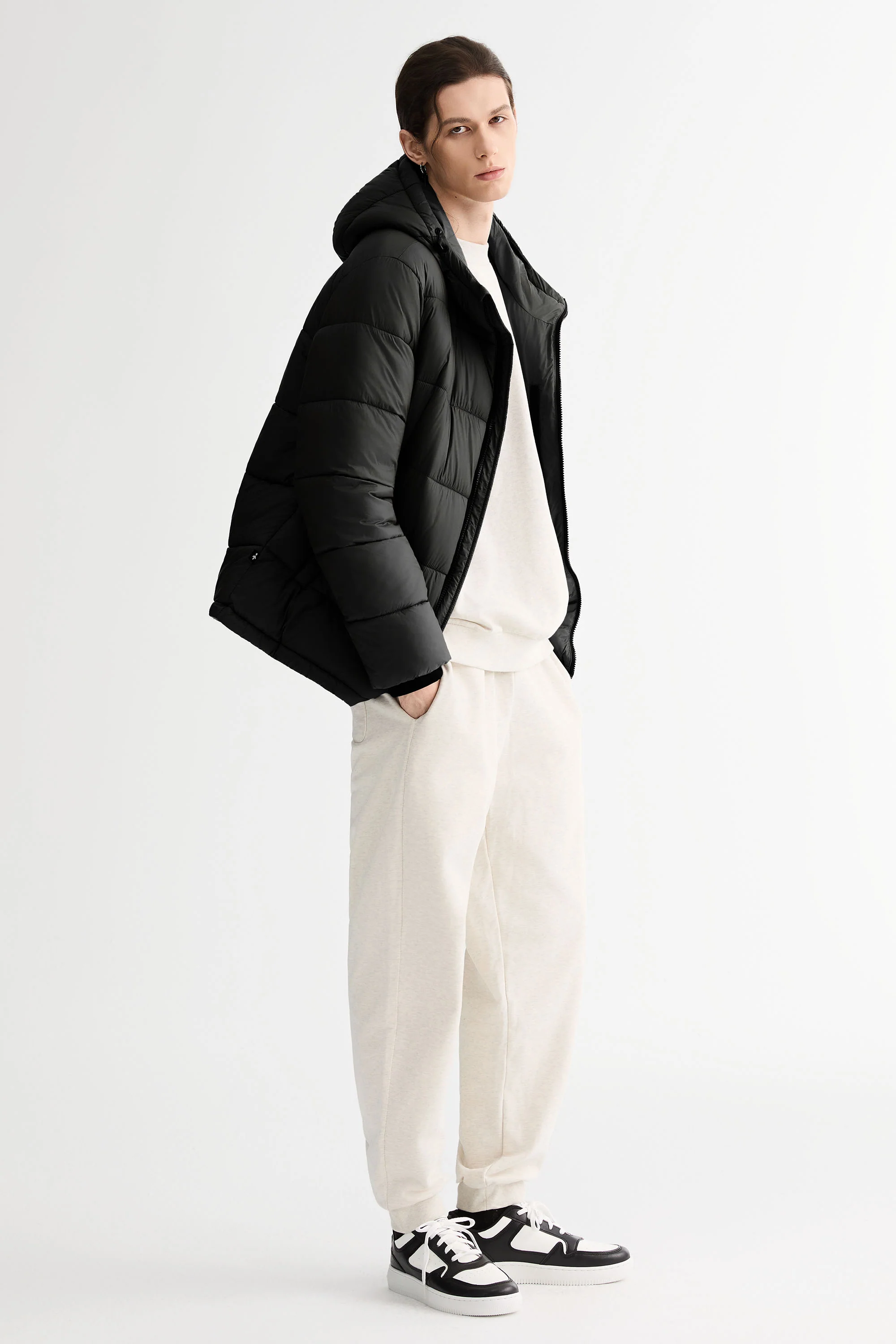 Essential Hooded Puffer Jacket with Quilted Finish - Image 12