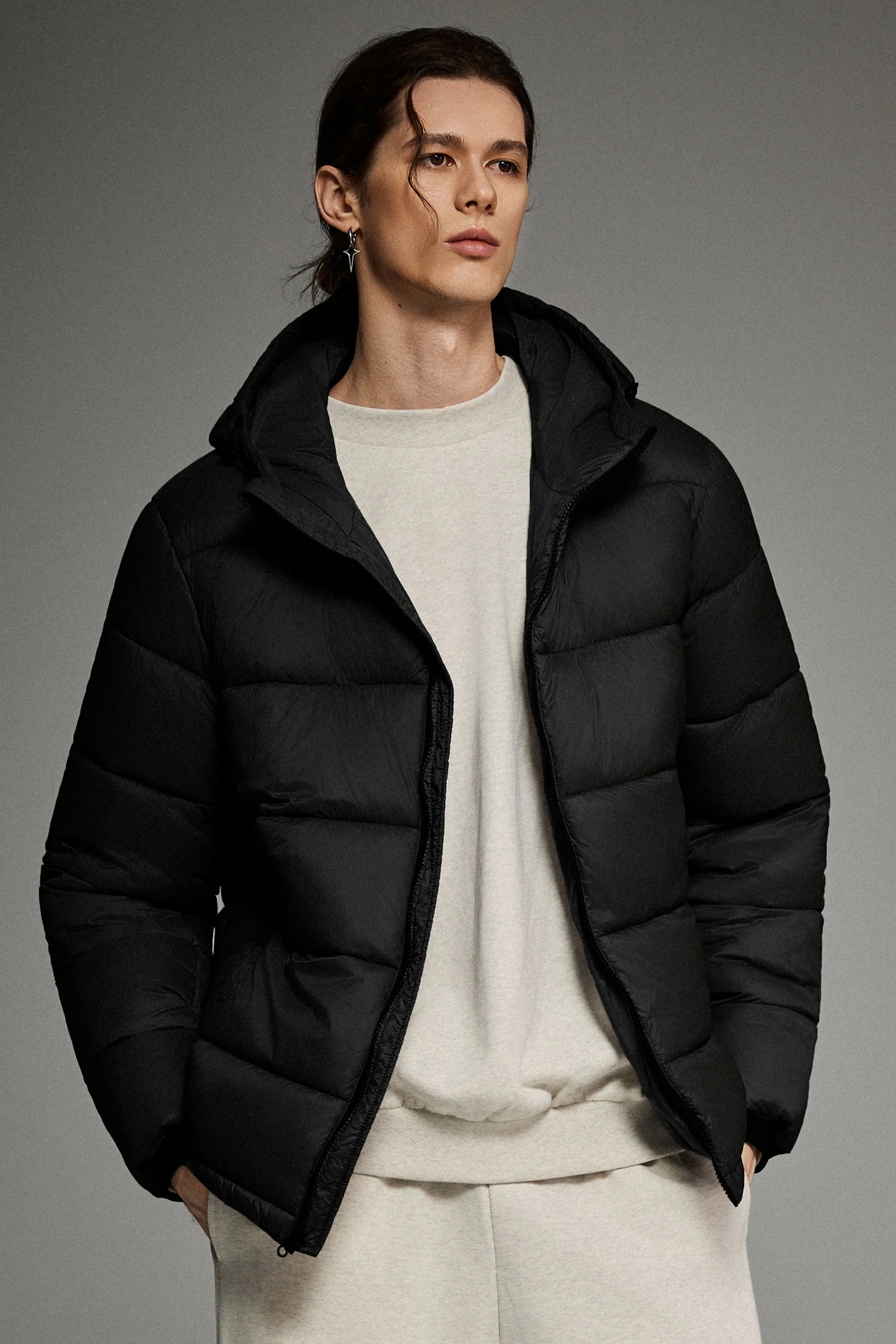 Essential Hooded Puffer Jacket with Quilted Finish - Image 13