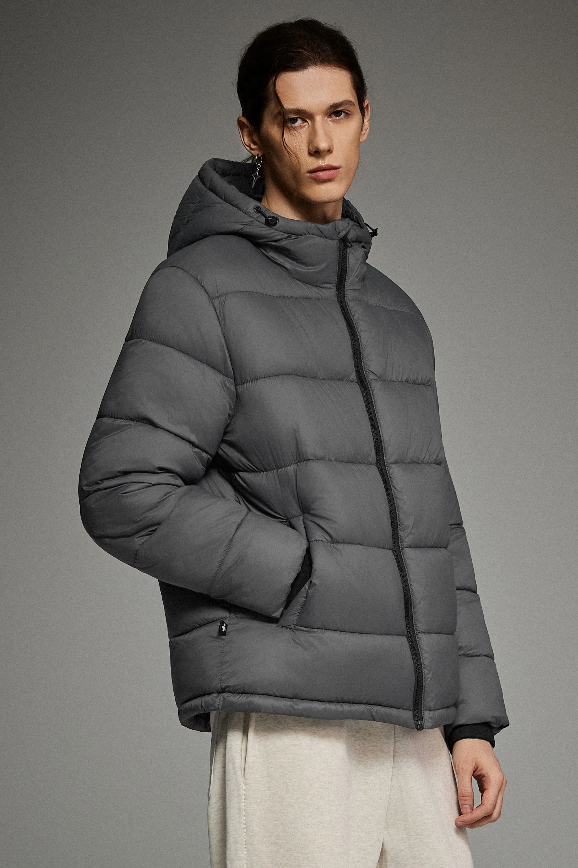 Essential Hooded Puffer Jacket with Quilted Finish - Image 20