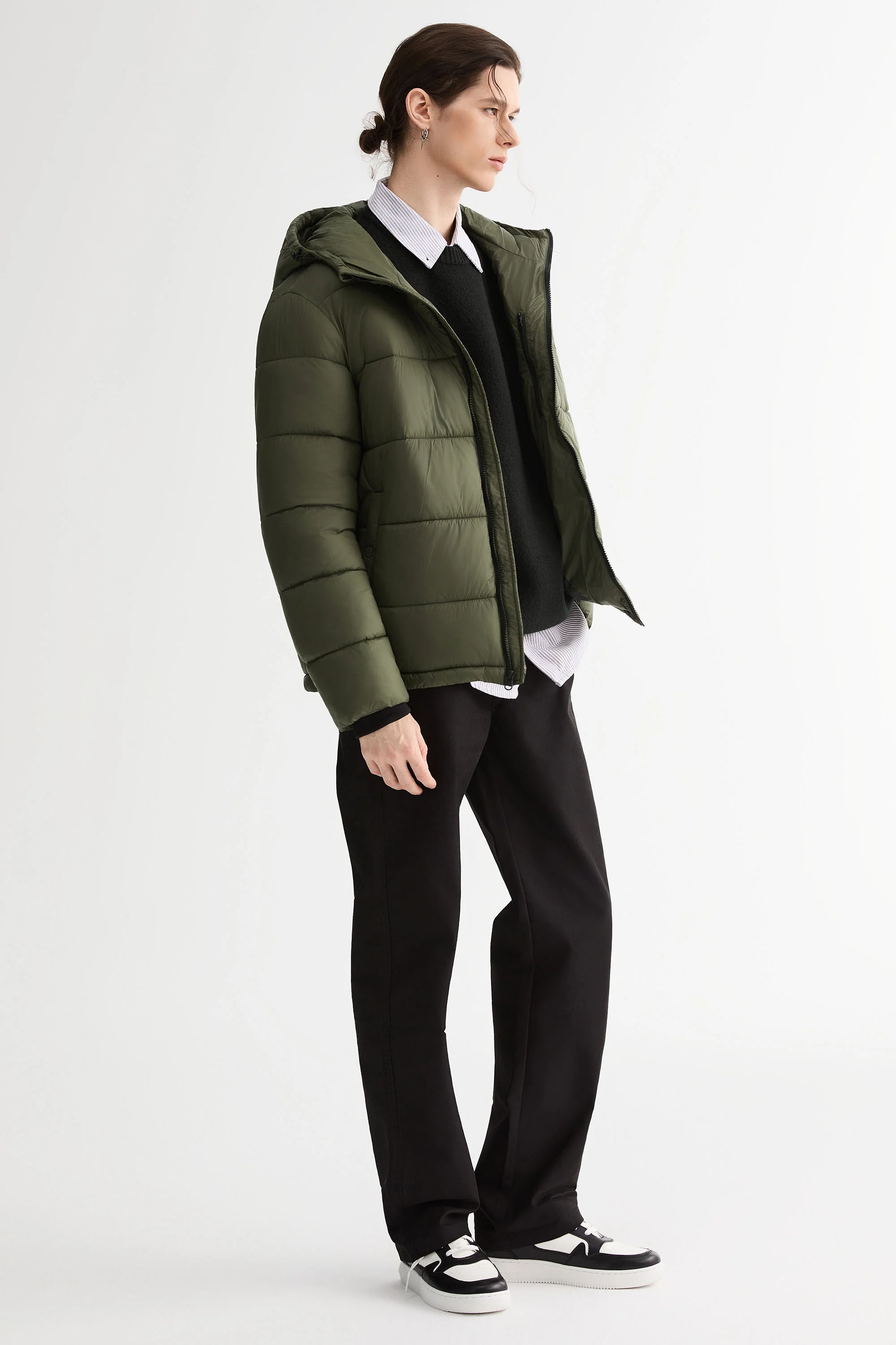 Essential Hooded Puffer Jacket with Quilted Finish - Image 26