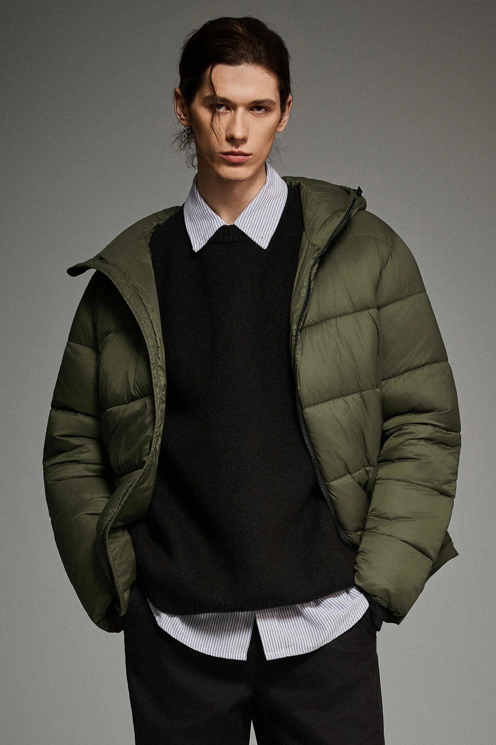 Essential Hooded Puffer Jacket with Quilted Finish - Image 27