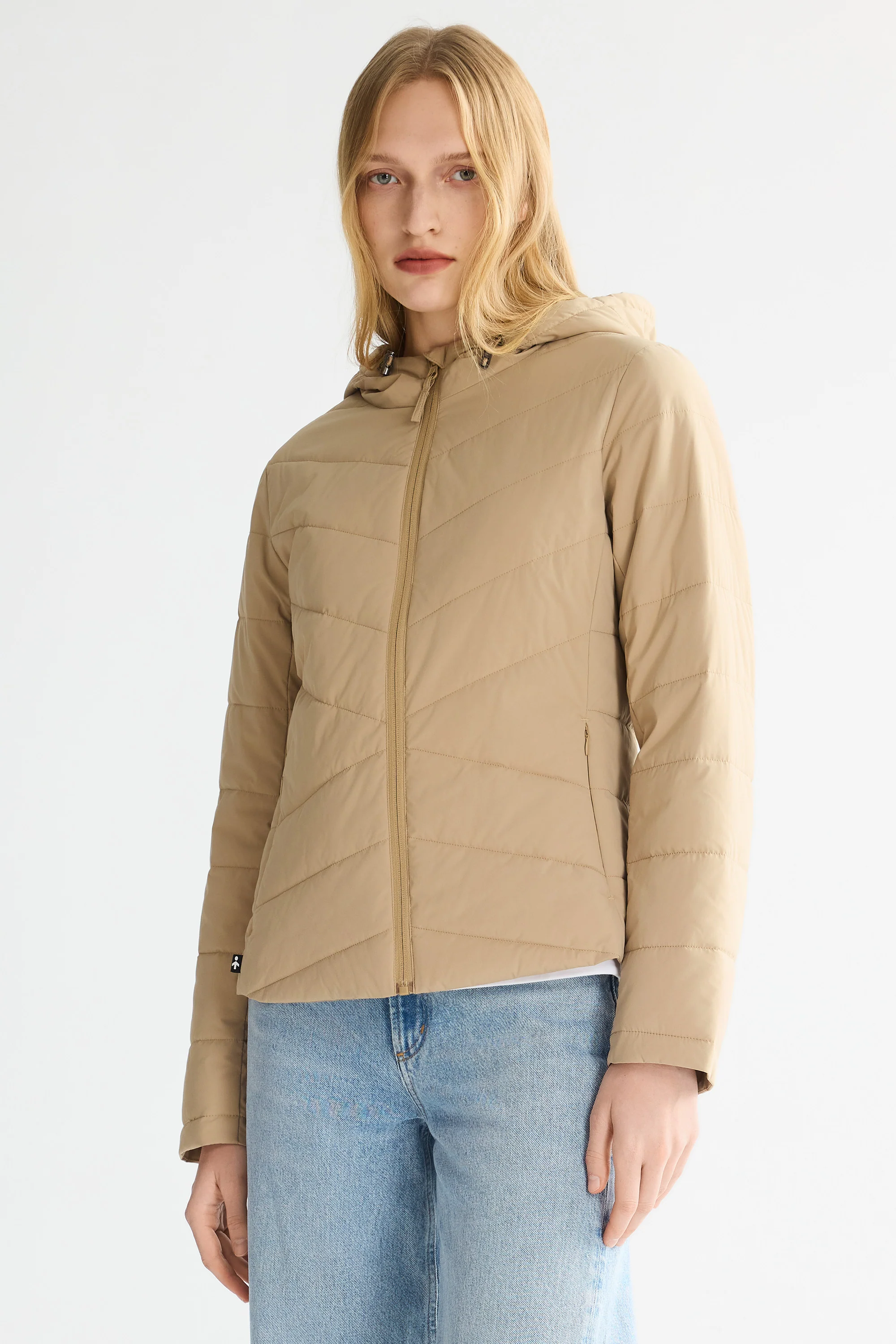 Flattering Quilted Puffer Lightweight Jacket with Hood - Image 37