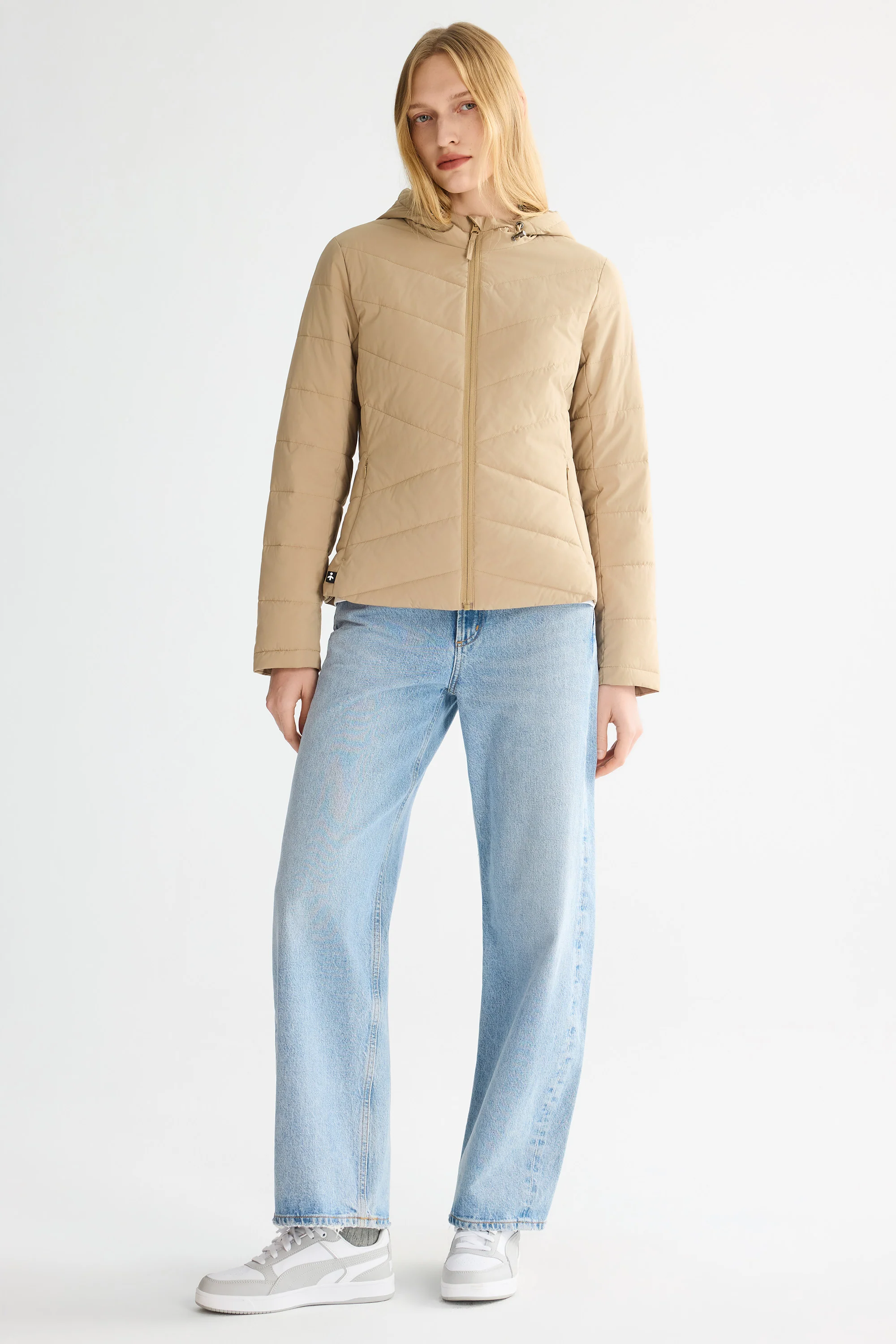 Flattering Quilted Puffer Lightweight Jacket with Hood - Image 38