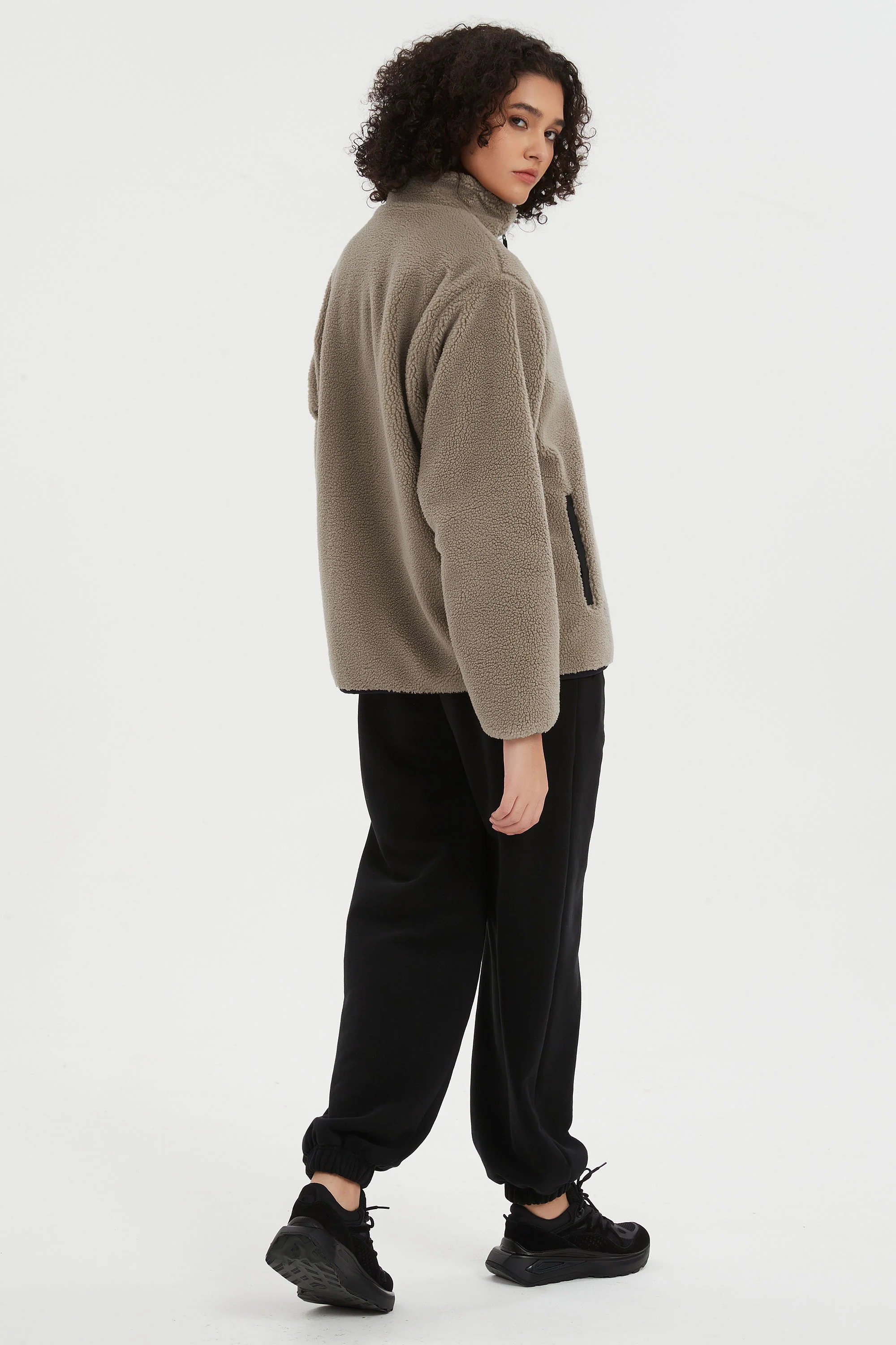 Reversible Fleece Jackets Full Zip Long Sleeve - Image 3