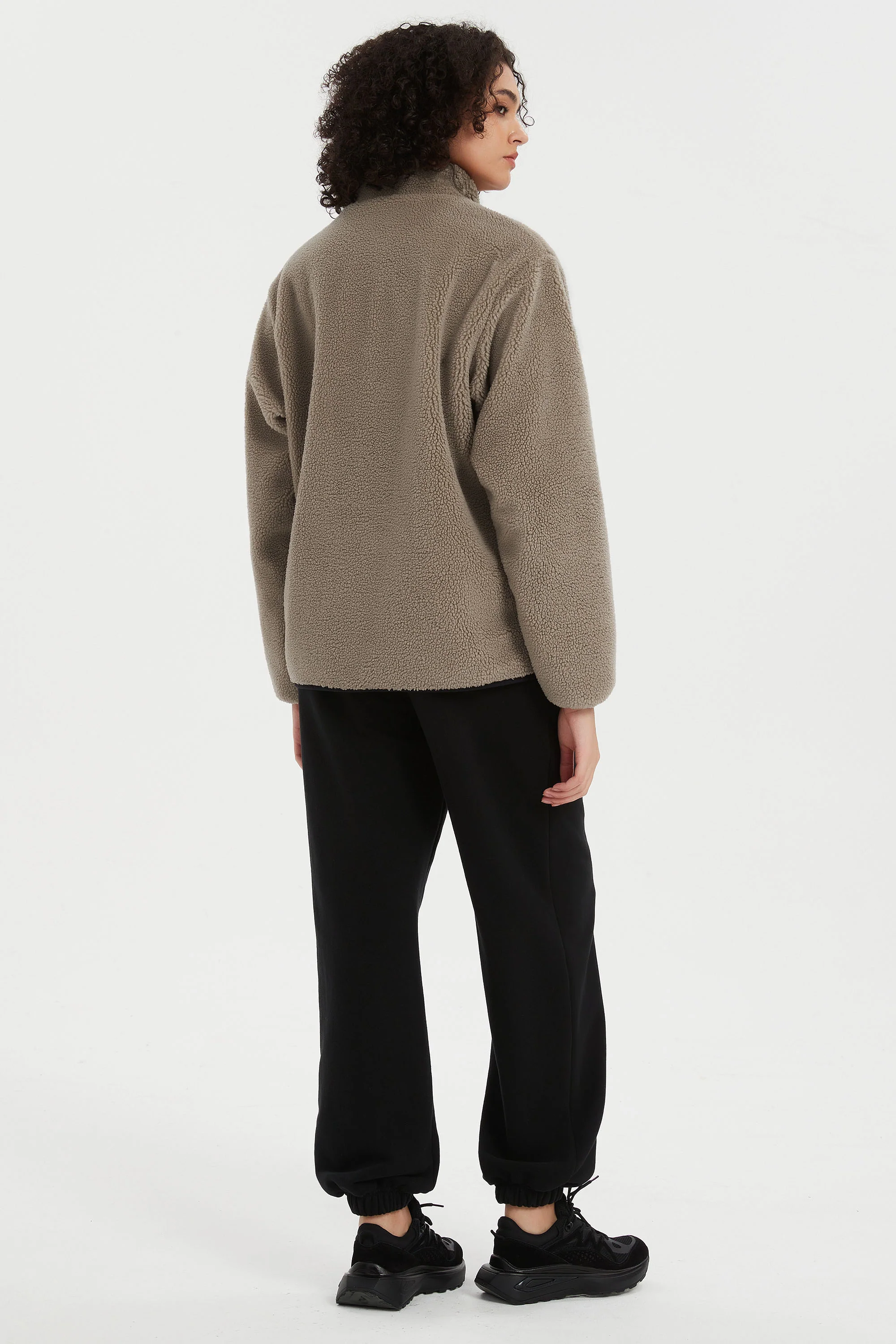 Reversible Fleece Jackets Full Zip Long Sleeve - Image 4