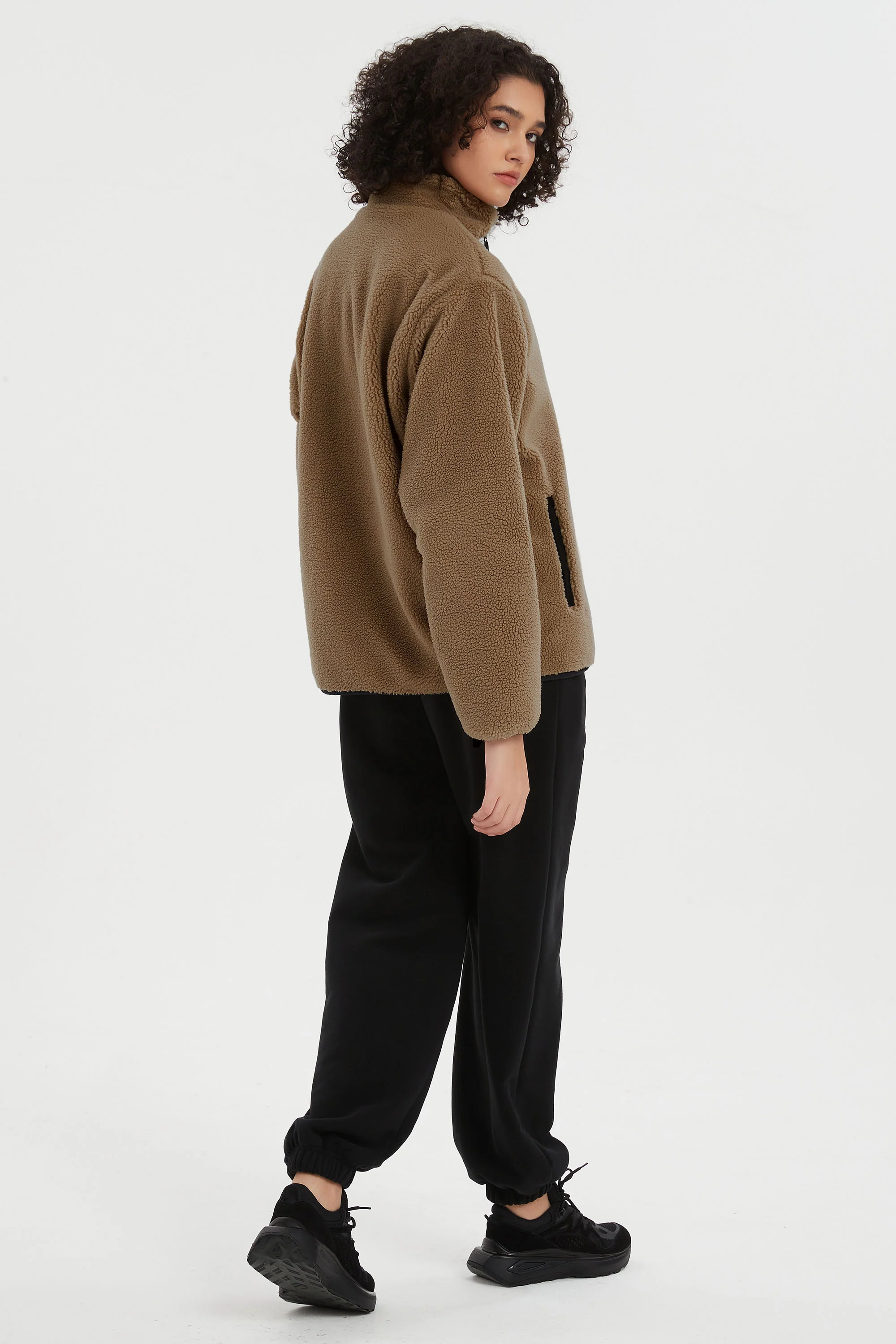 Reversible Fleece Jackets Full Zip Long Sleeve - Image 7