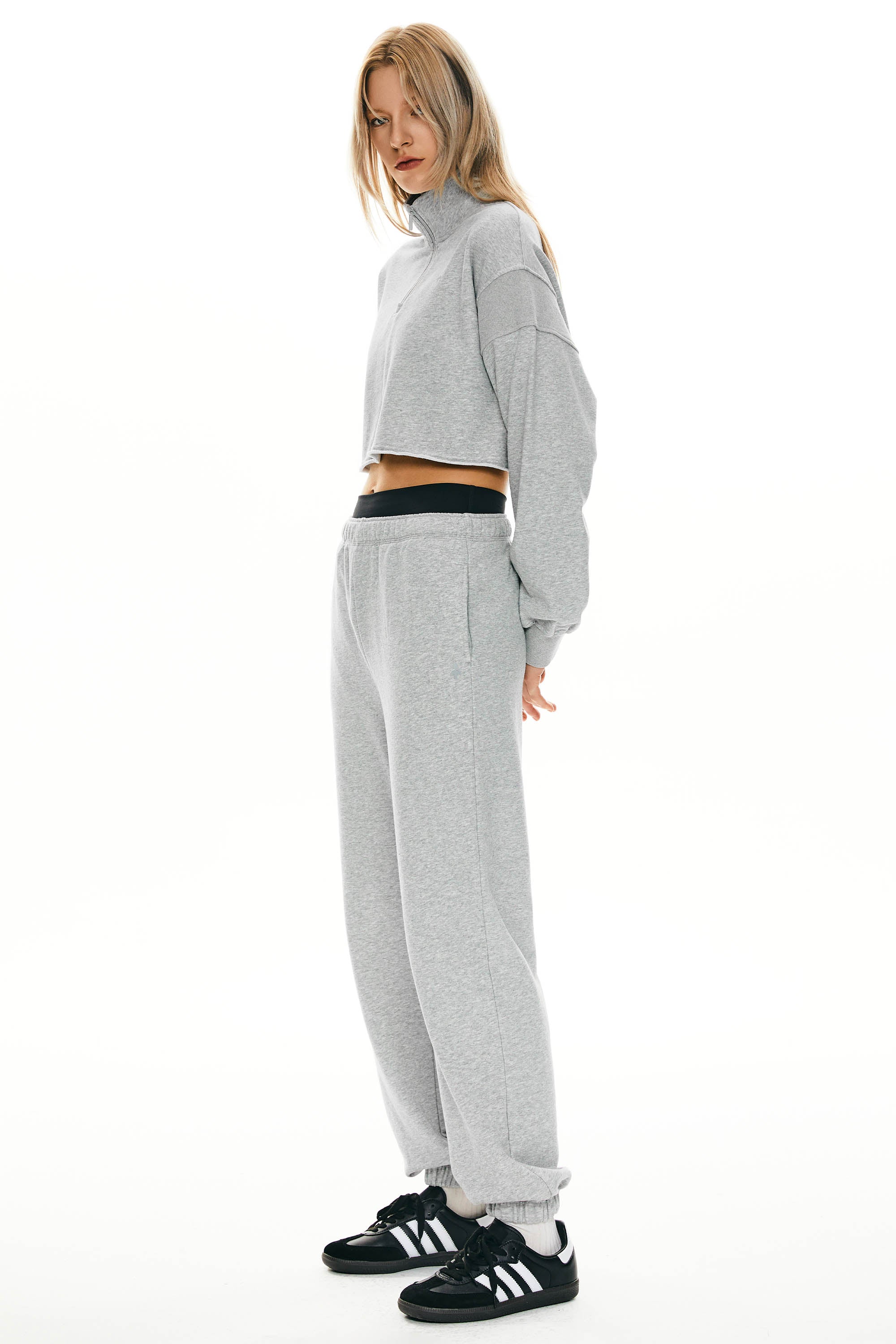 Half Zip Crop Sweatshirts - Image 7
