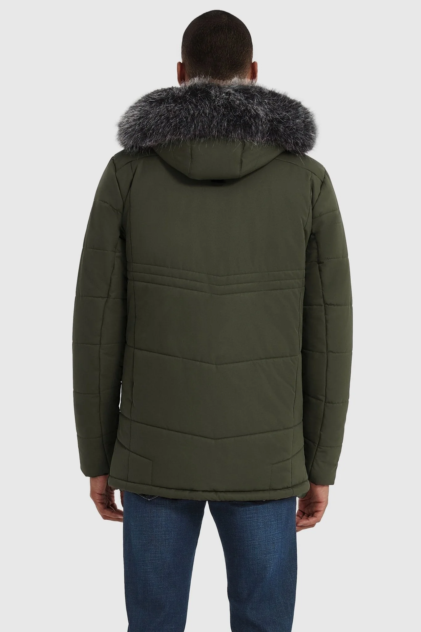 Hooded Mountain Parka with Faux Fur - Image 4