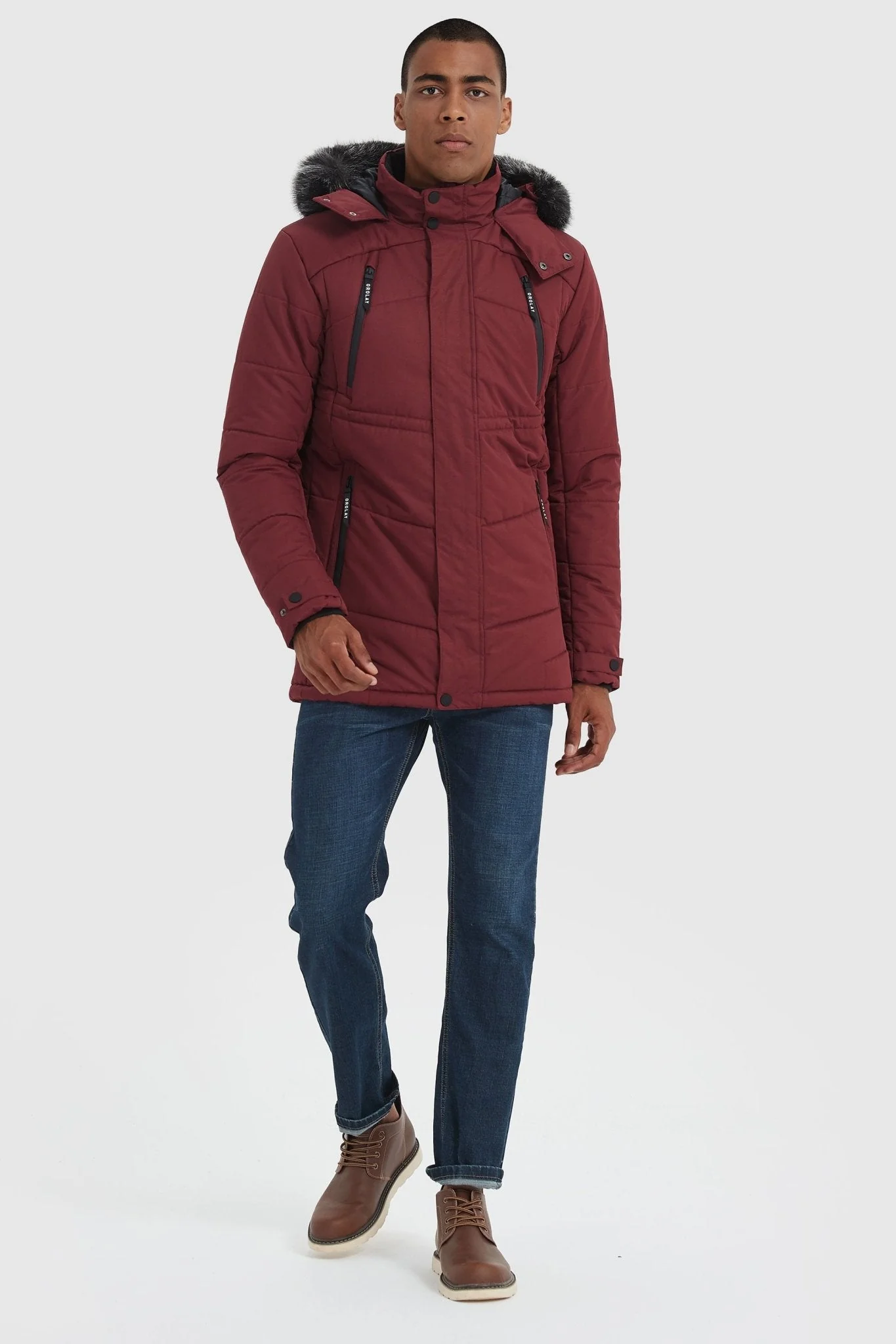 Hooded Mountain Parka with Faux Fur - Image 6