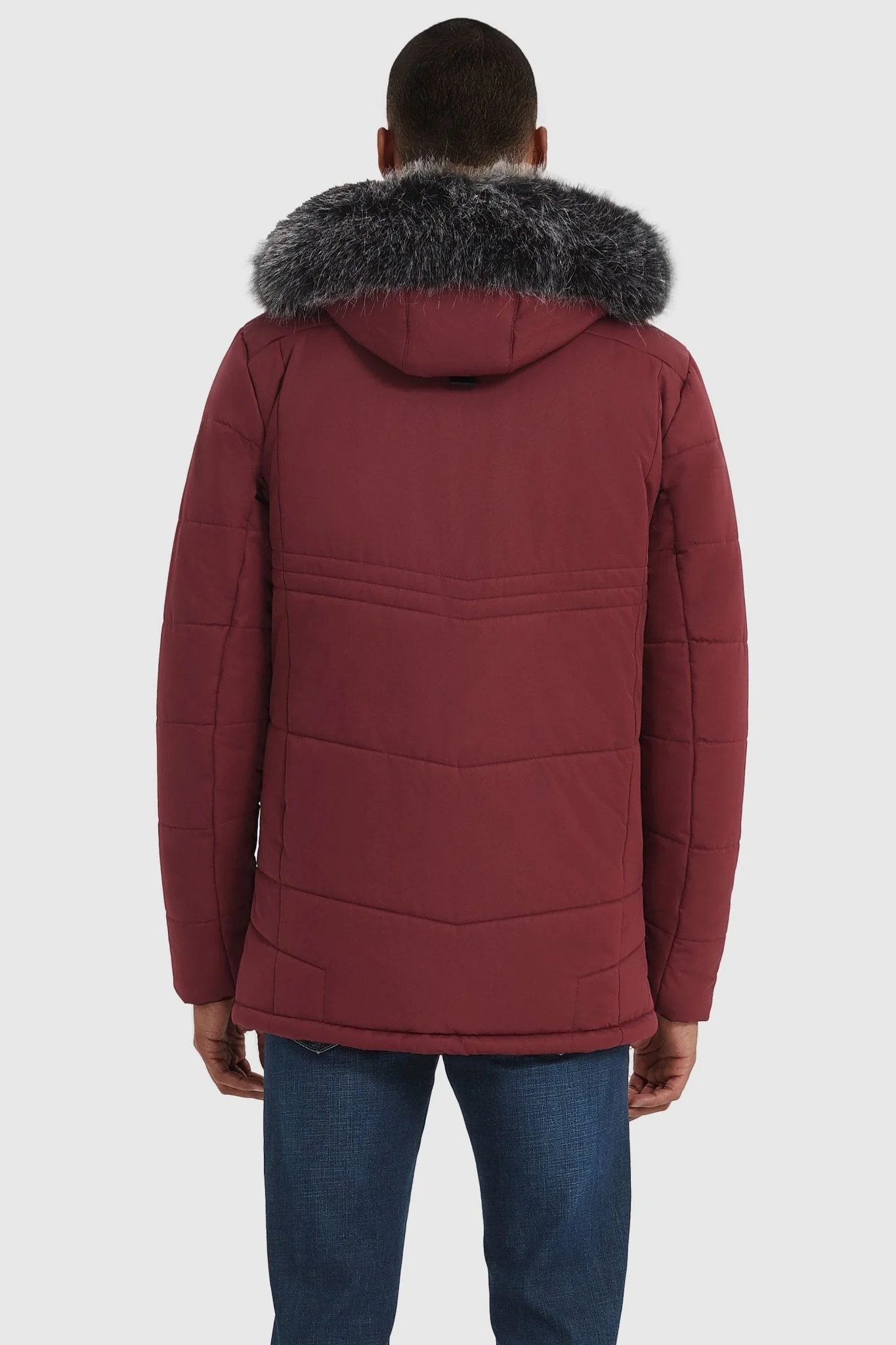 Hooded Mountain Parka with Faux Fur - Image 9