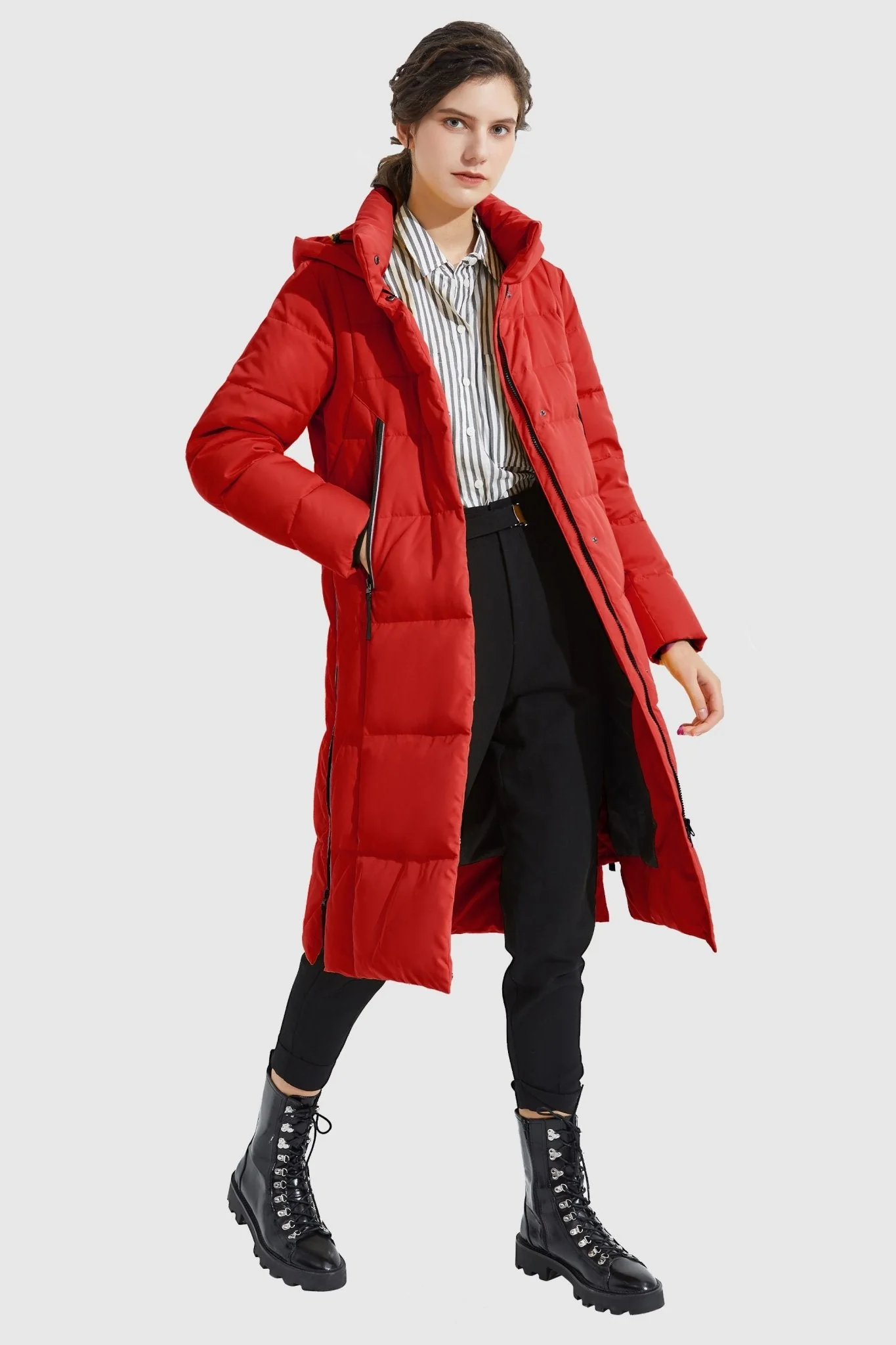 Knee Length Thickened Down Jacket - Image 10