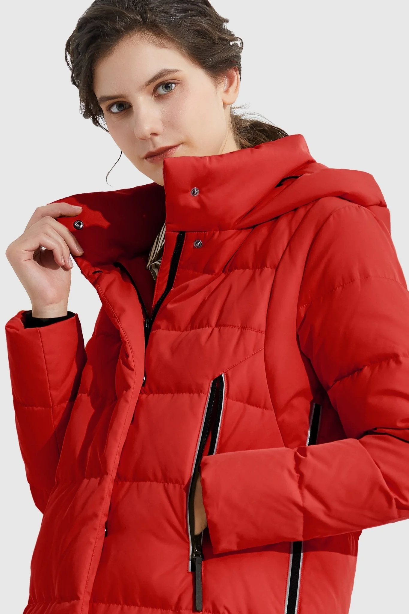 Knee Length Thickened Down Jacket - Image 13