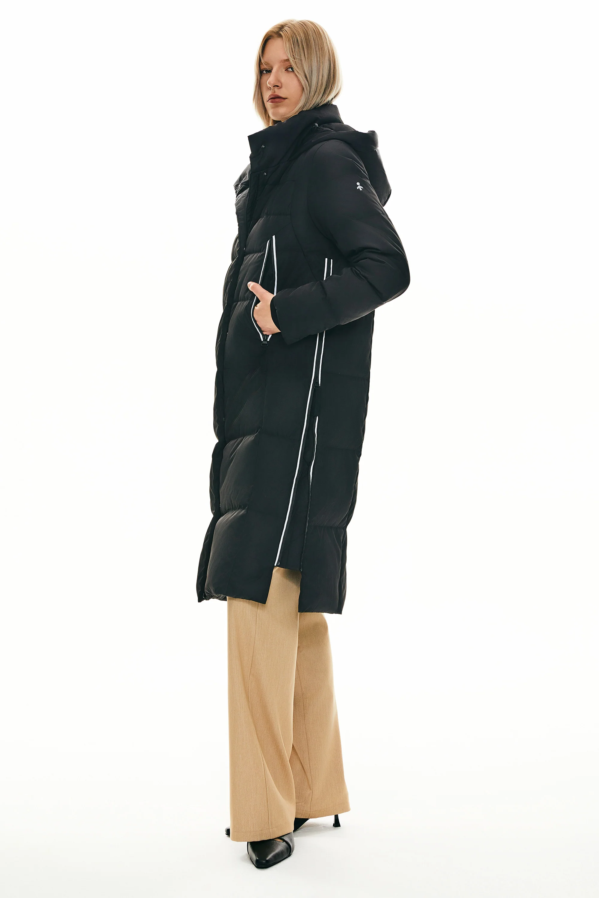 Knee Length Thickened Down Jacket - Image 15