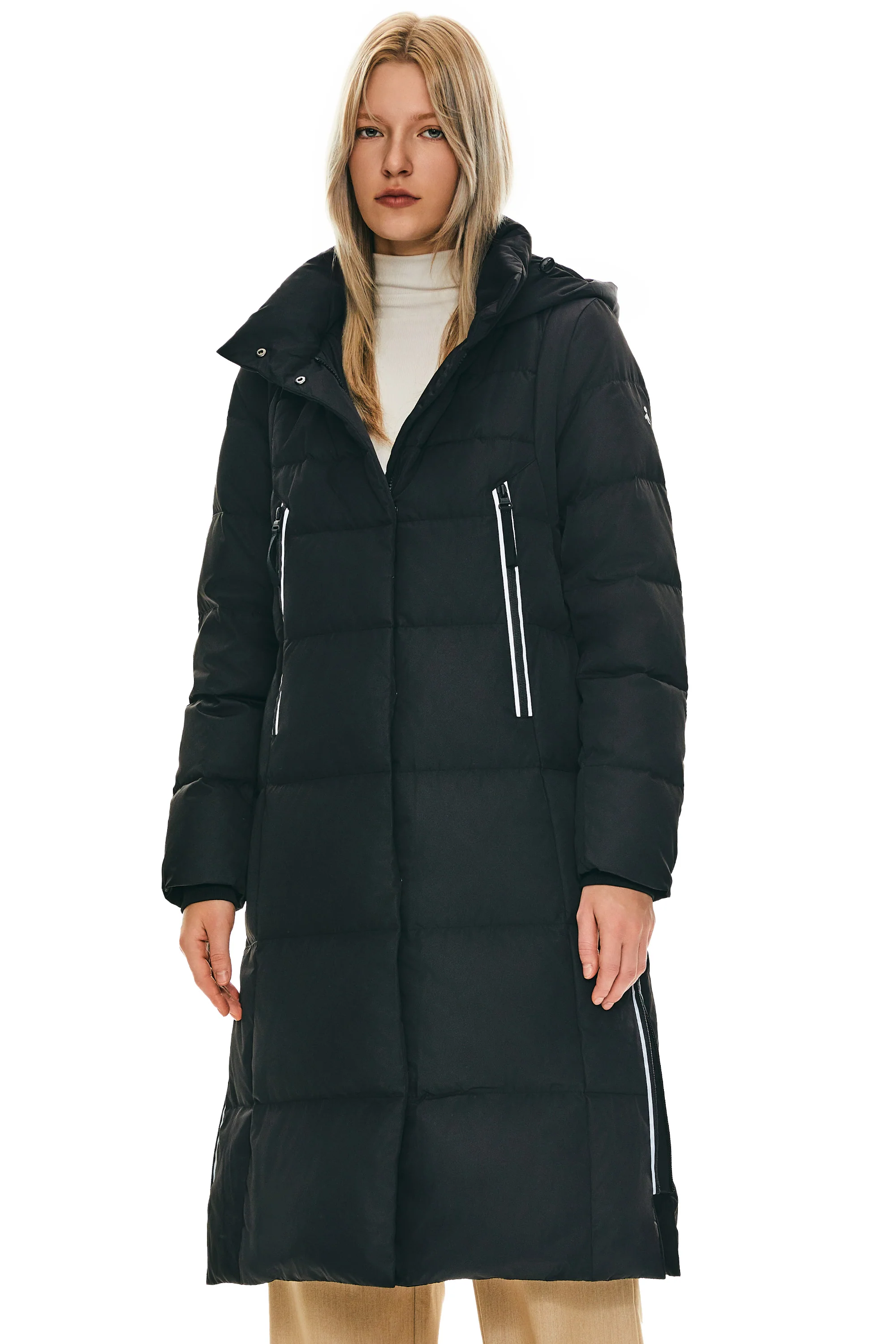 Knee Length Thickened Down Jacket - Image 16