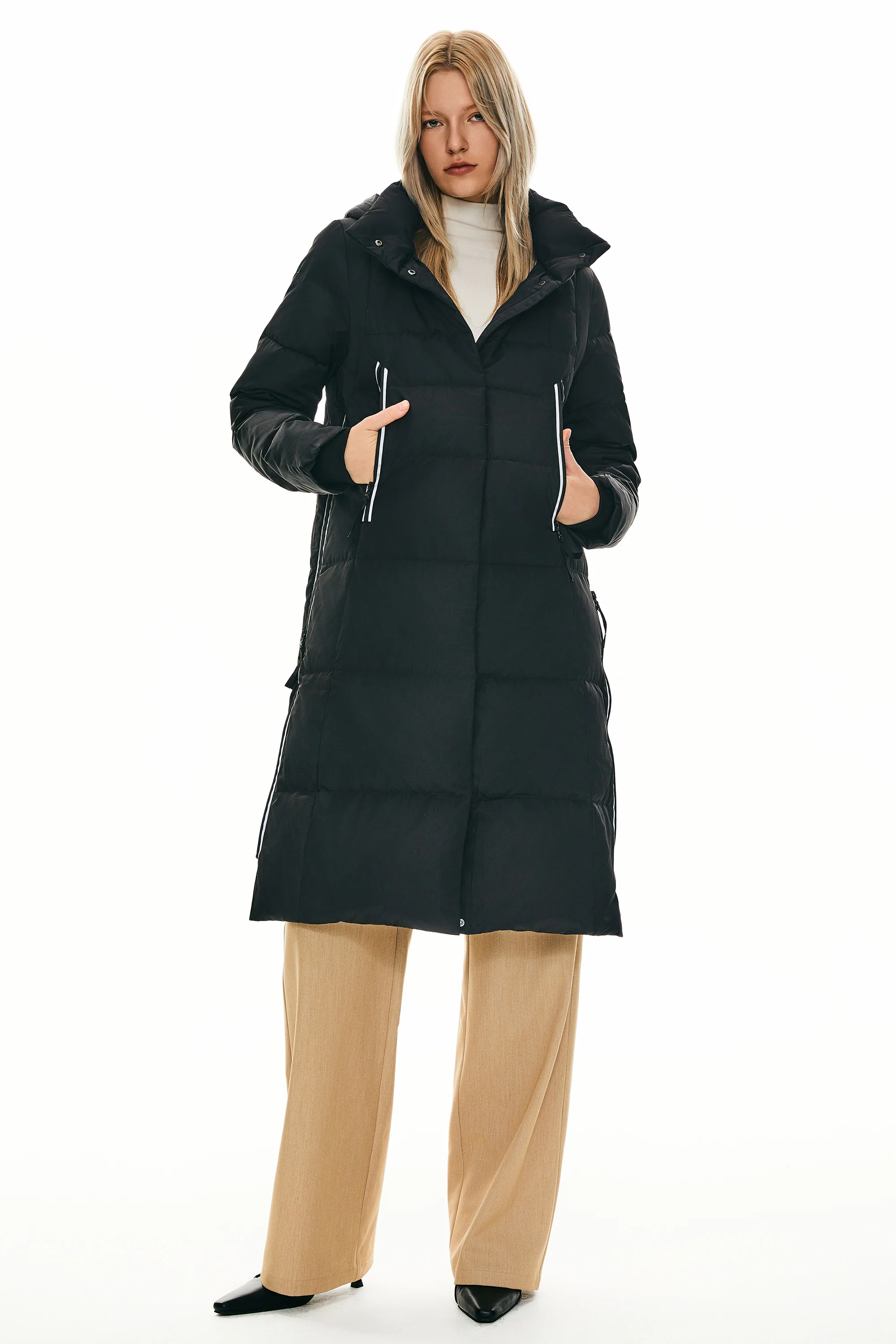 Knee Length Thickened Down Jacket - Image 18
