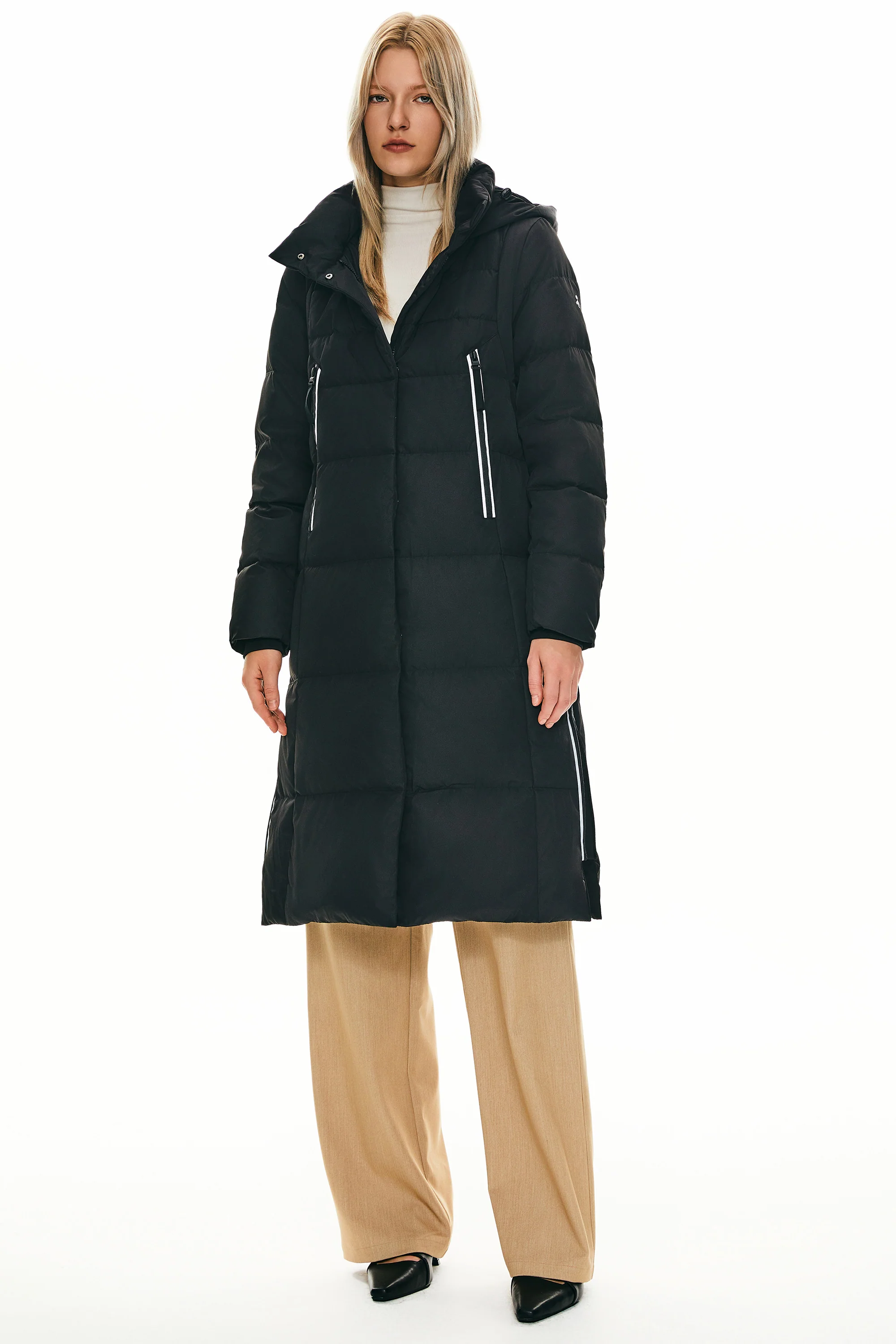 Knee Length Thickened Down Jacket - Image 19